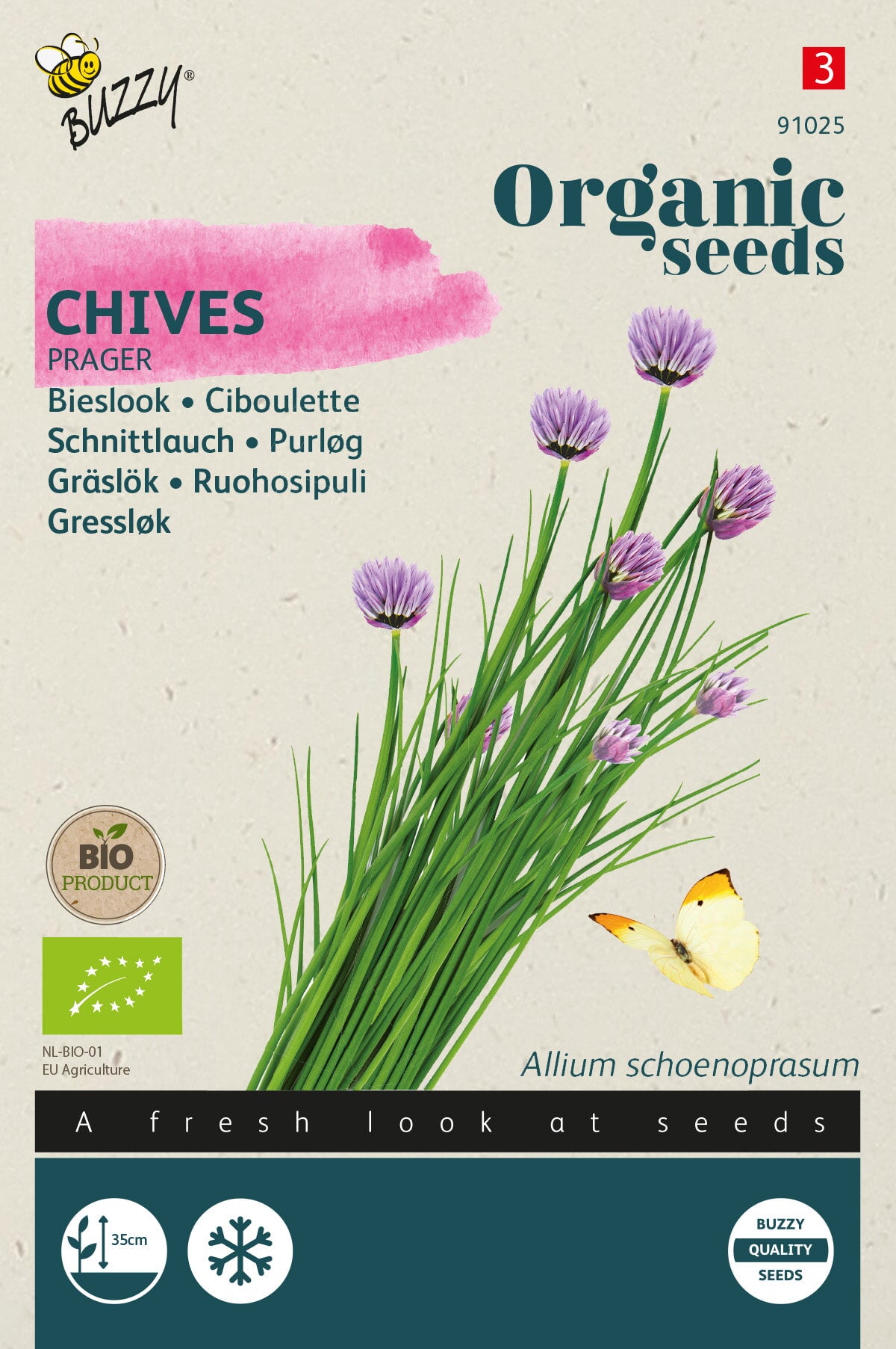 Buzzy Organic Seeds BIO Schnittlauch Prager