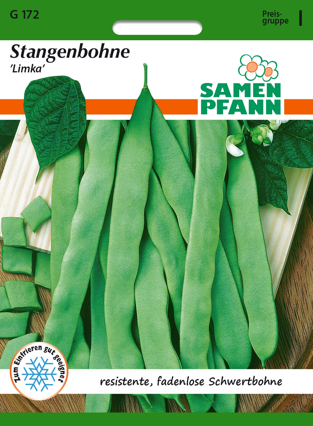 Samen Pfann Stangenbohne Limka