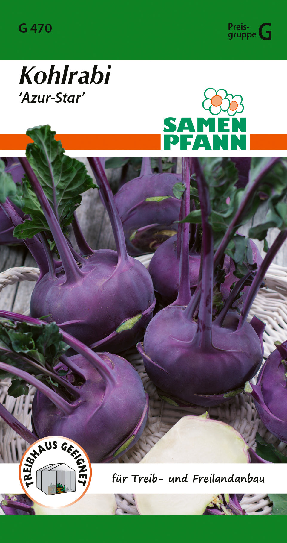 Samen Pfann Kohlrabi Azur-Star