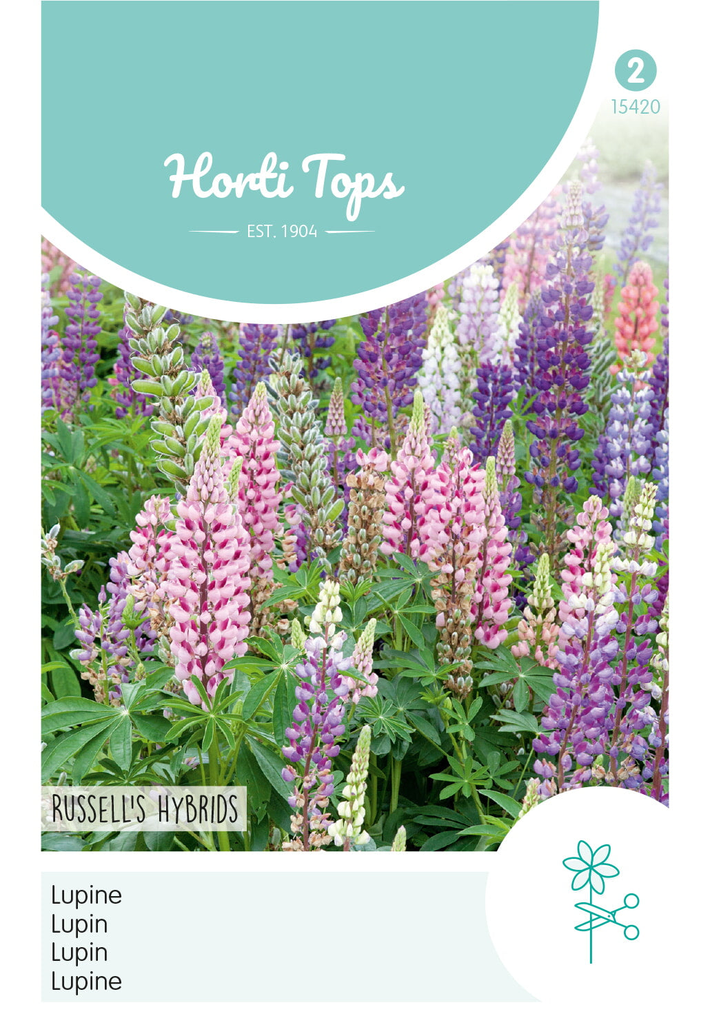 Horti Tops Vielblättrige Lupine Russell's Hybriden Mischung