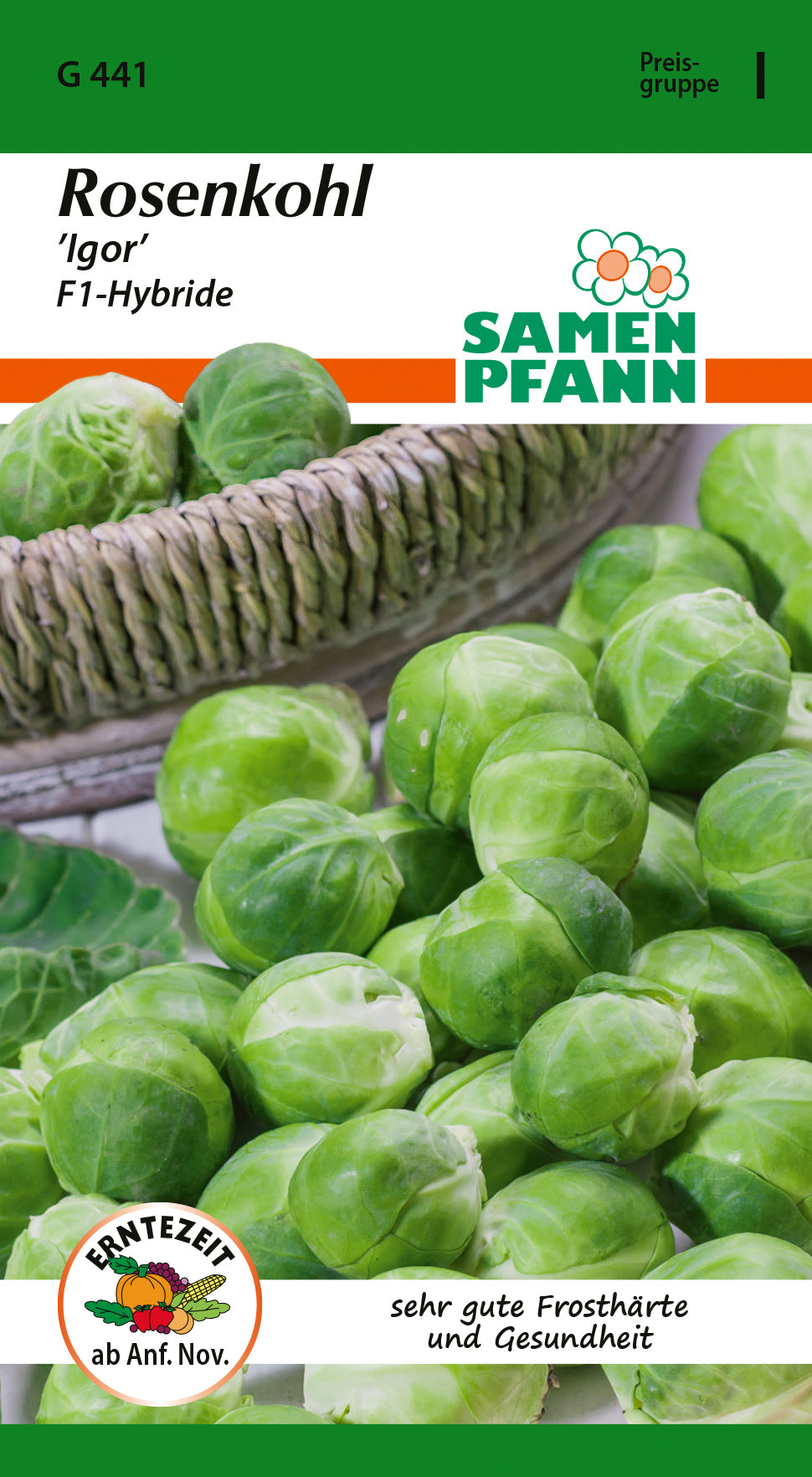 Samen Pfann Rosenkohl Igor