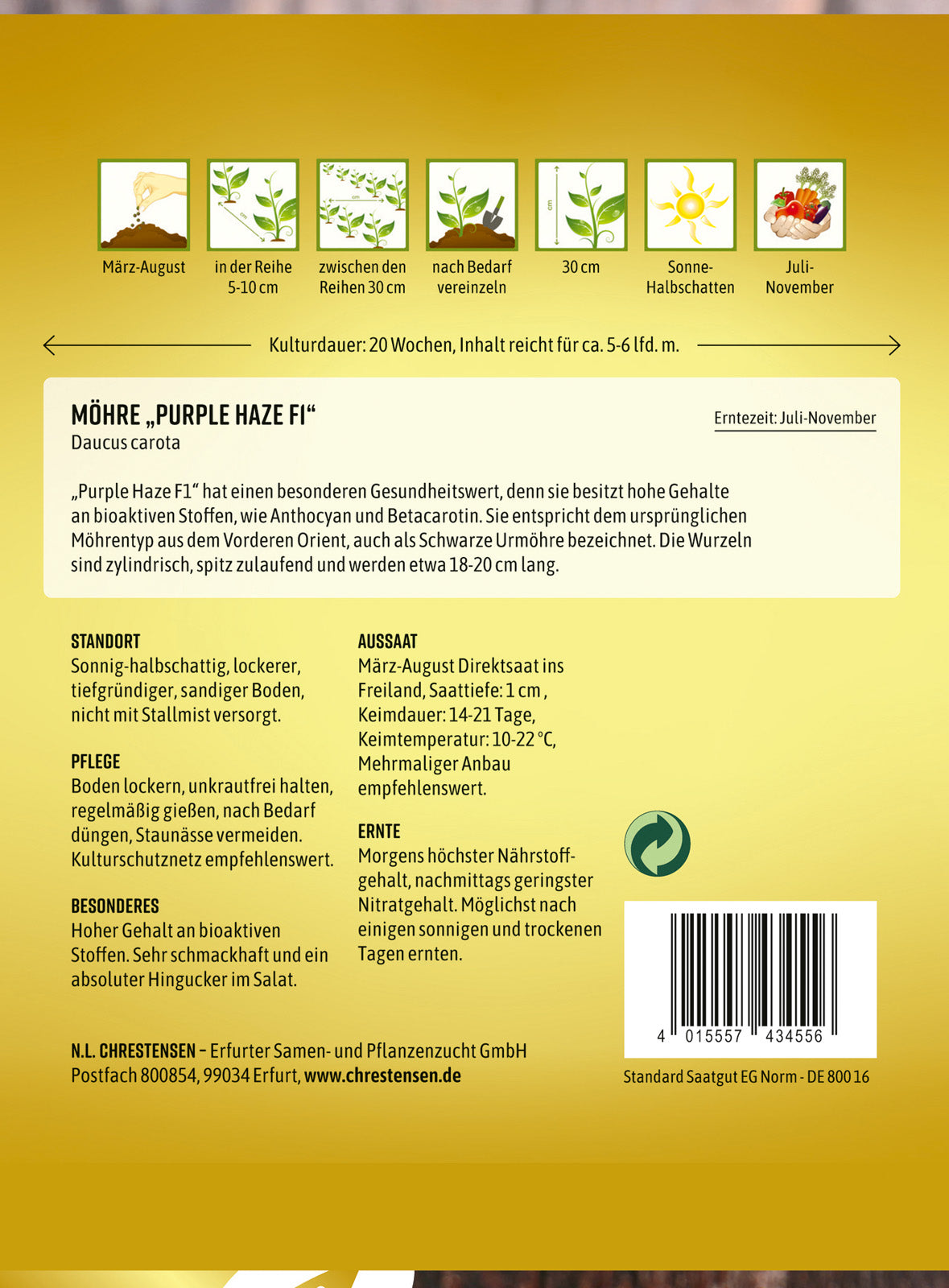 N.L. Chrestensen Möhre Purple Haze