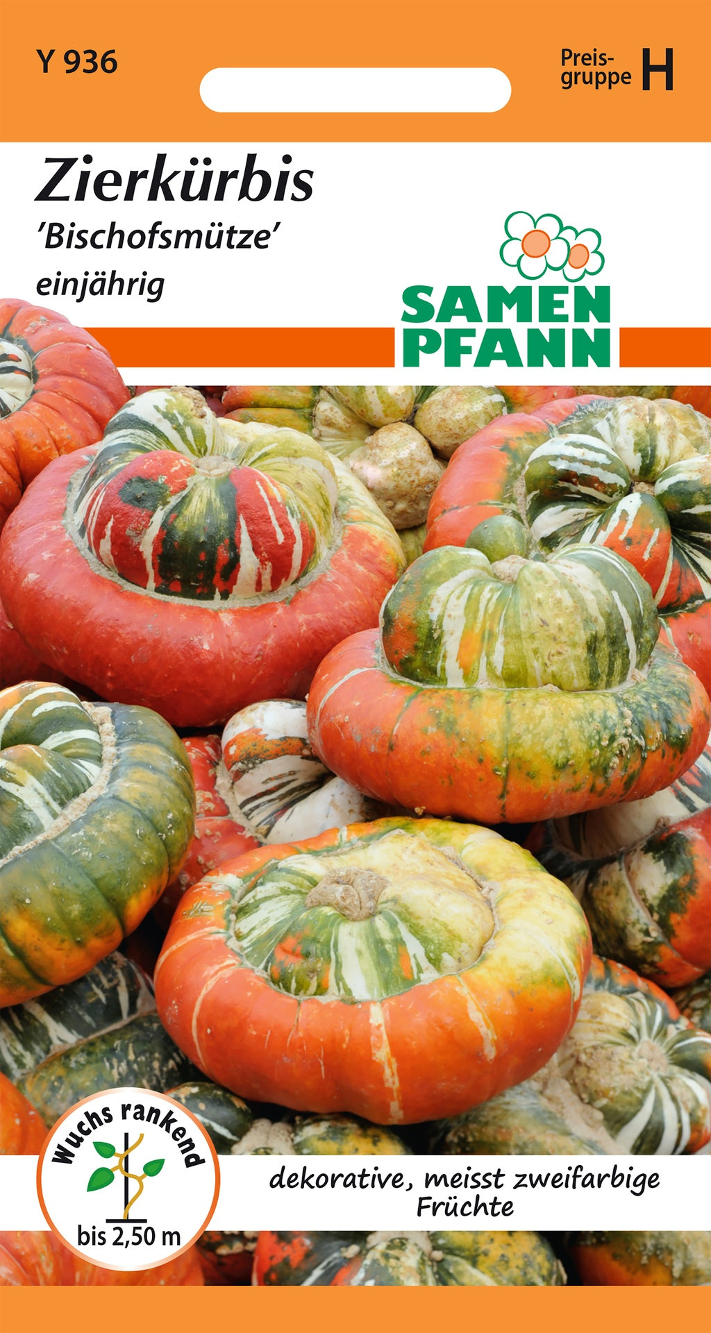 Samen Pfann Bischofsmütze Zierkürbis