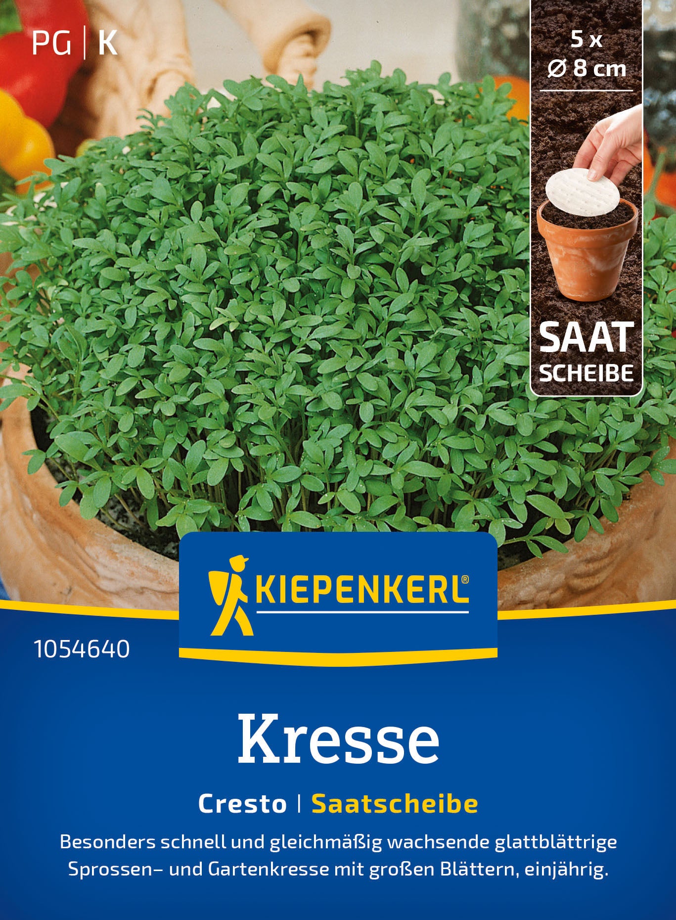 Kiepenkerl Kresse Cresto Saatscheibe