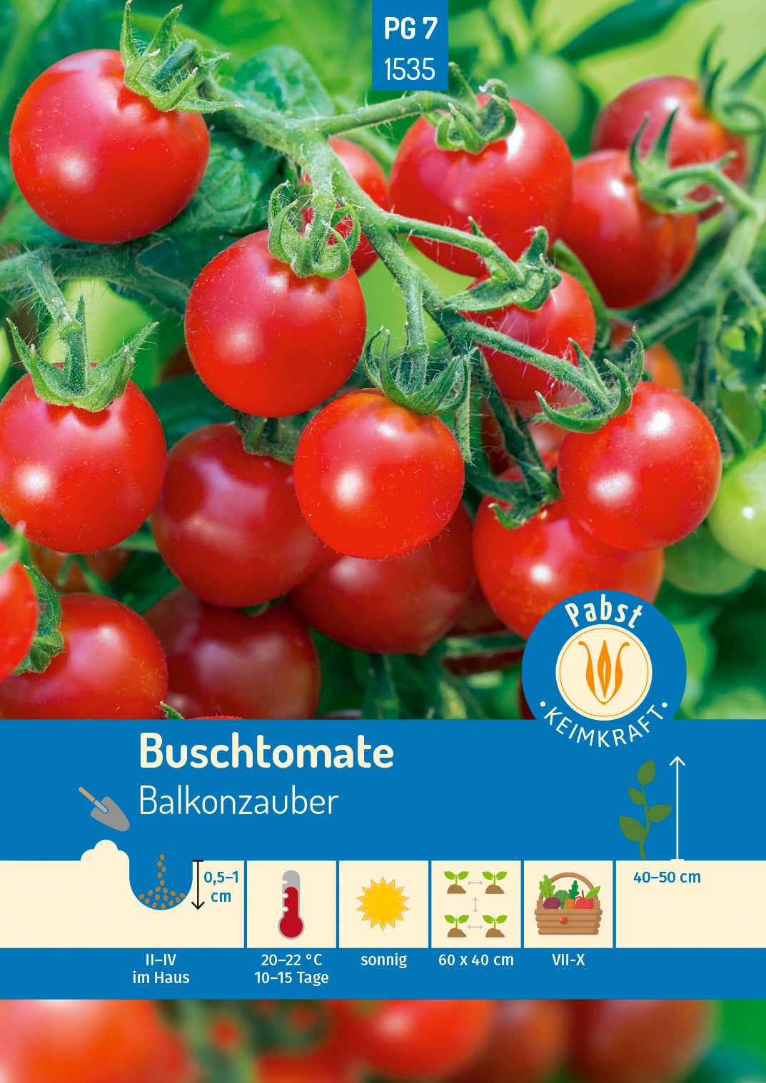 Pabst Keimkraft Buschtomaten Balkonzauber