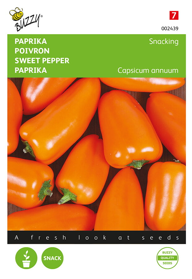 Buzzy Seeds Snackpaprika mini orange