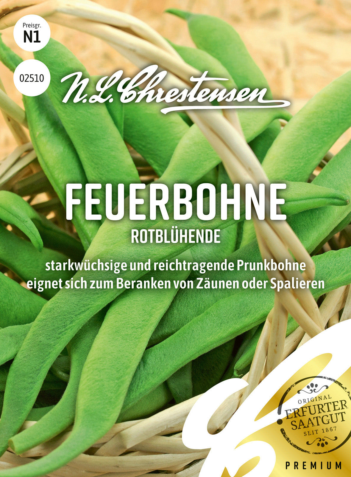 N.L. Chrestensen Feuerbohne Rotblühende