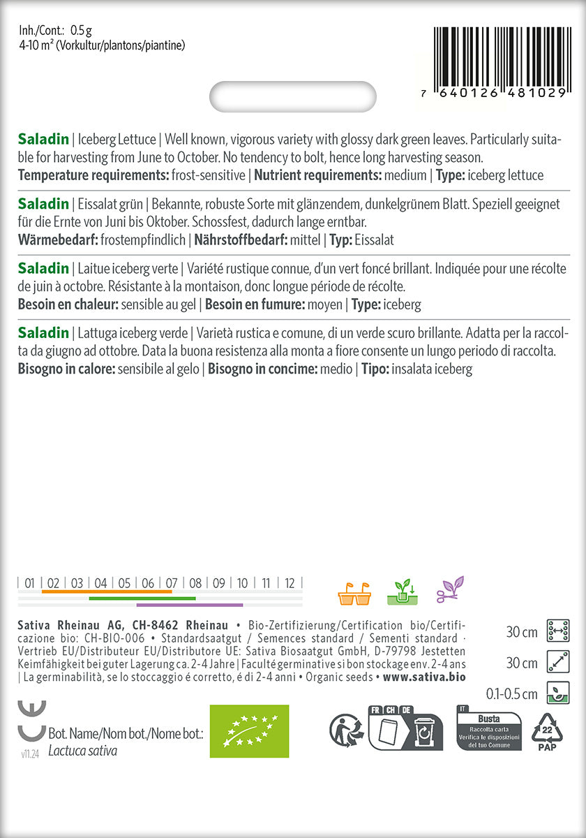 Sativa Eissalat grün Saladin