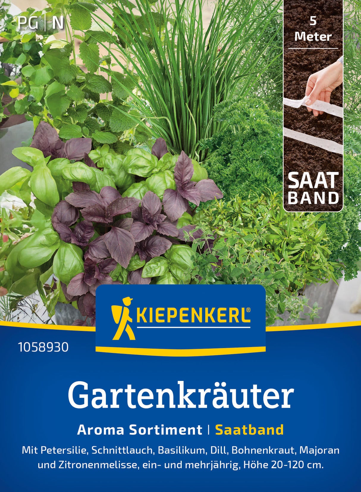 Kiepenkerl Gartenkräuter Aroma Sortiment Saatband