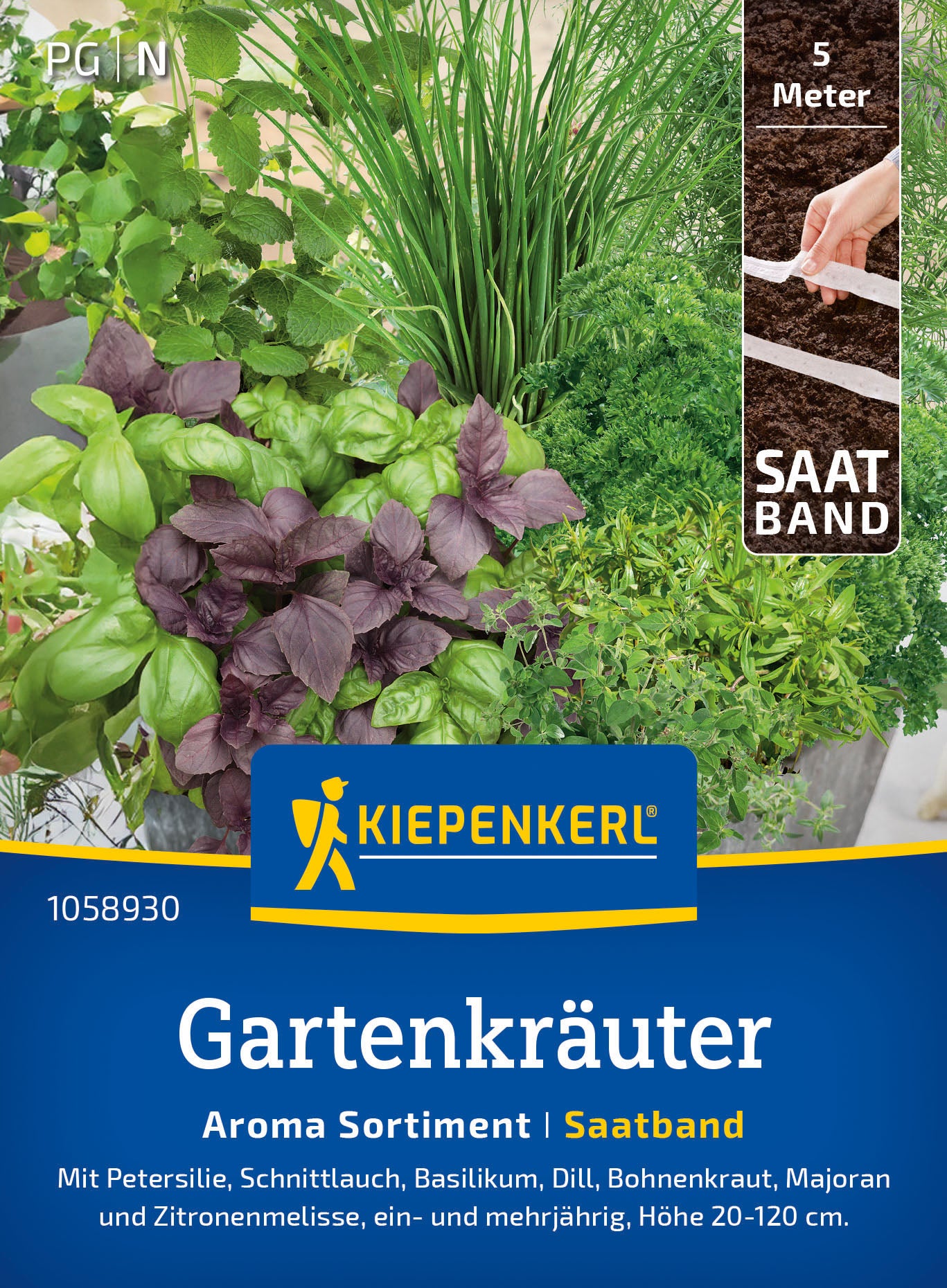 Kiepenkerl Gartenkräuter Aroma Sortiment Saatband