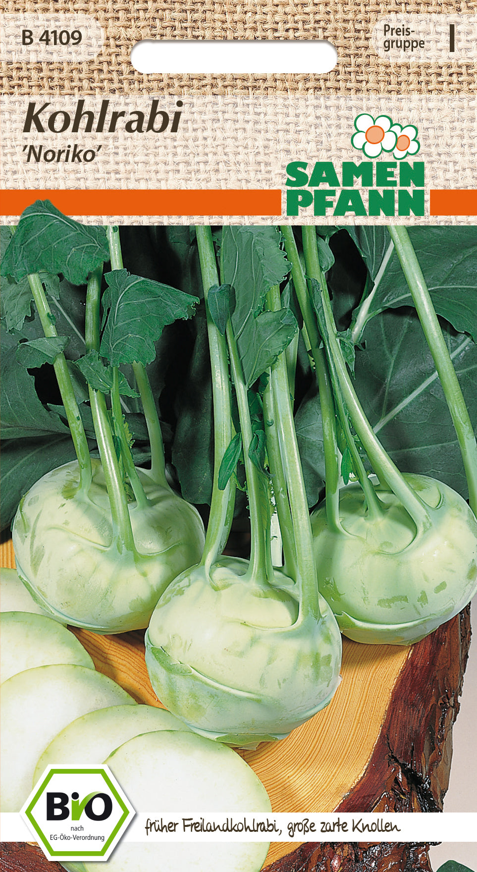 Samen Pfann BIO Kohlrabi Noriko