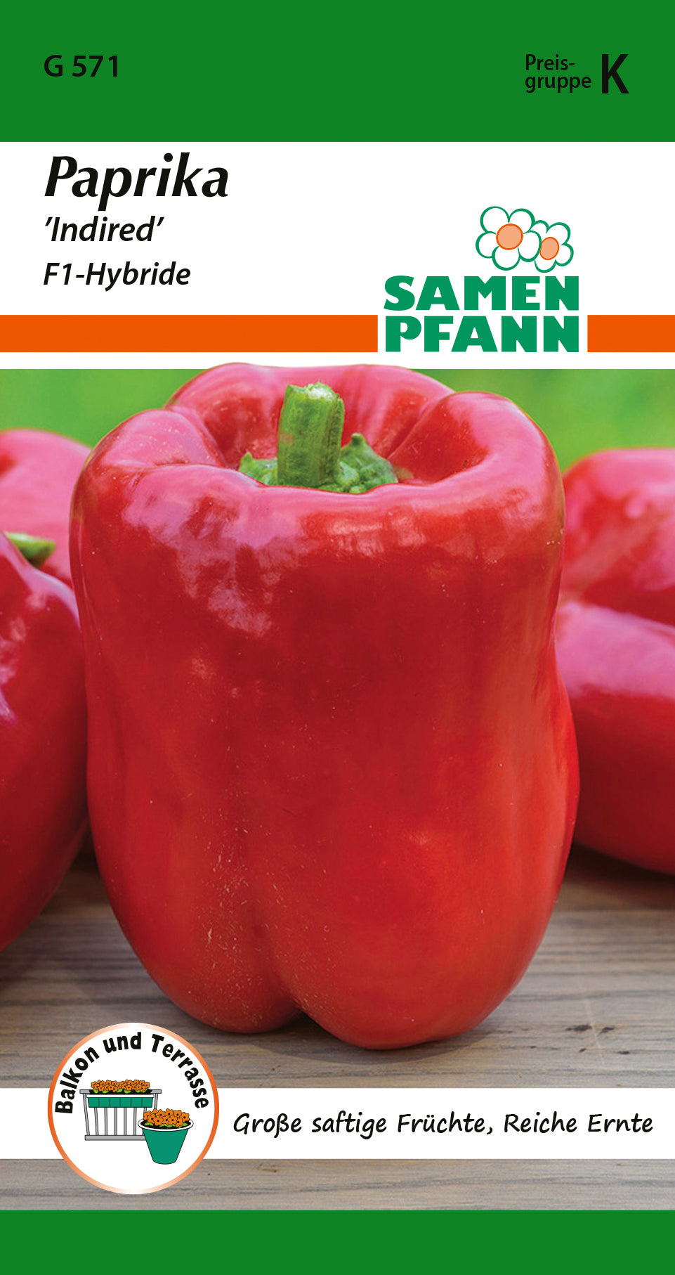 Samen Pfann Paprika Indired