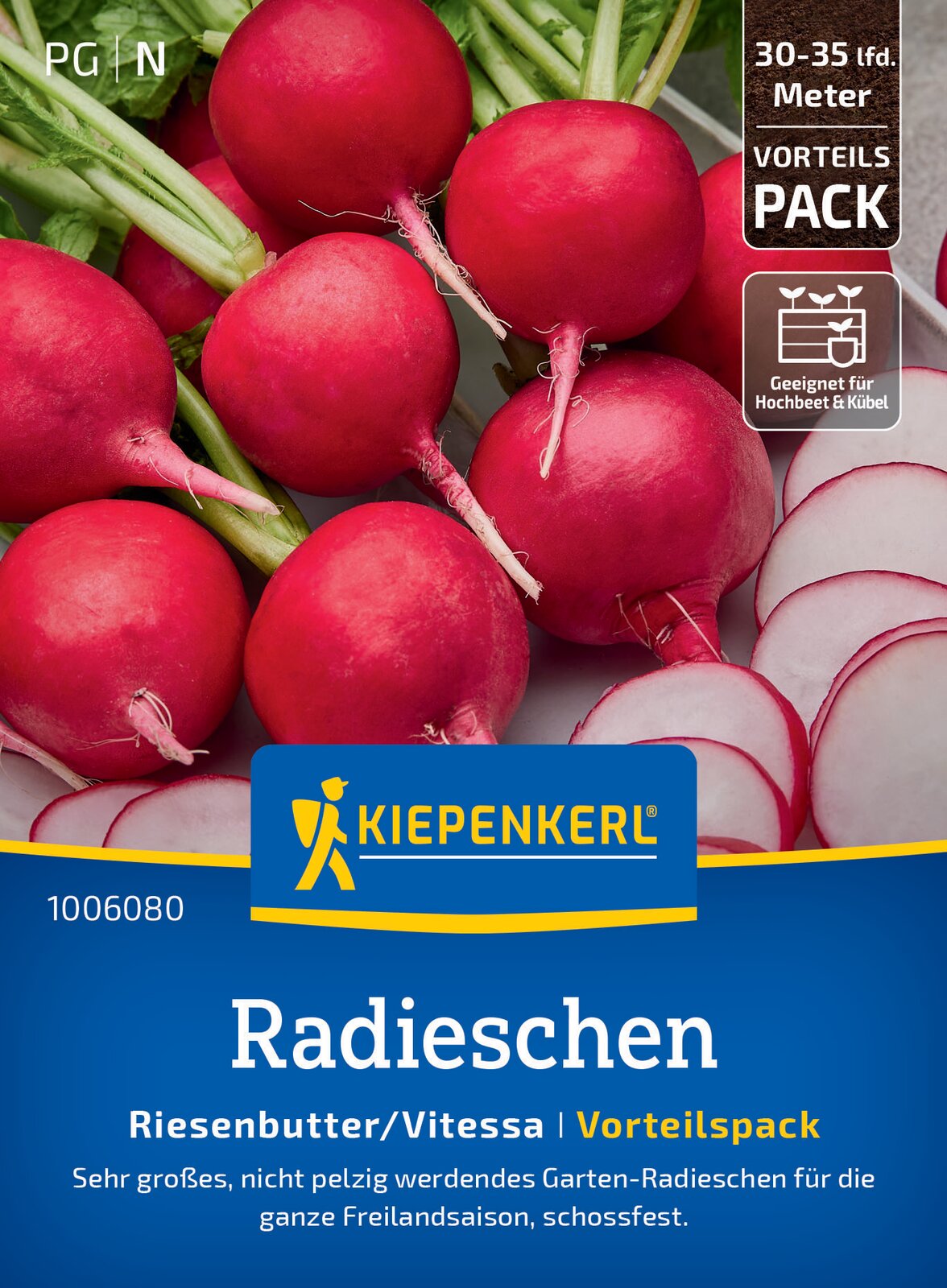 Kiepenkerl Radieschen Riesenbutter/Vitessa  Vorteilspack