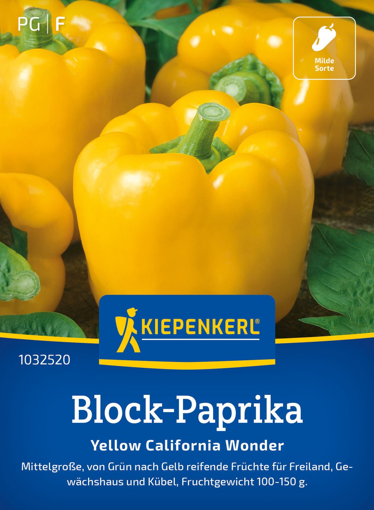 Kiepenkerl Blockpaprika Yellow California Wonder