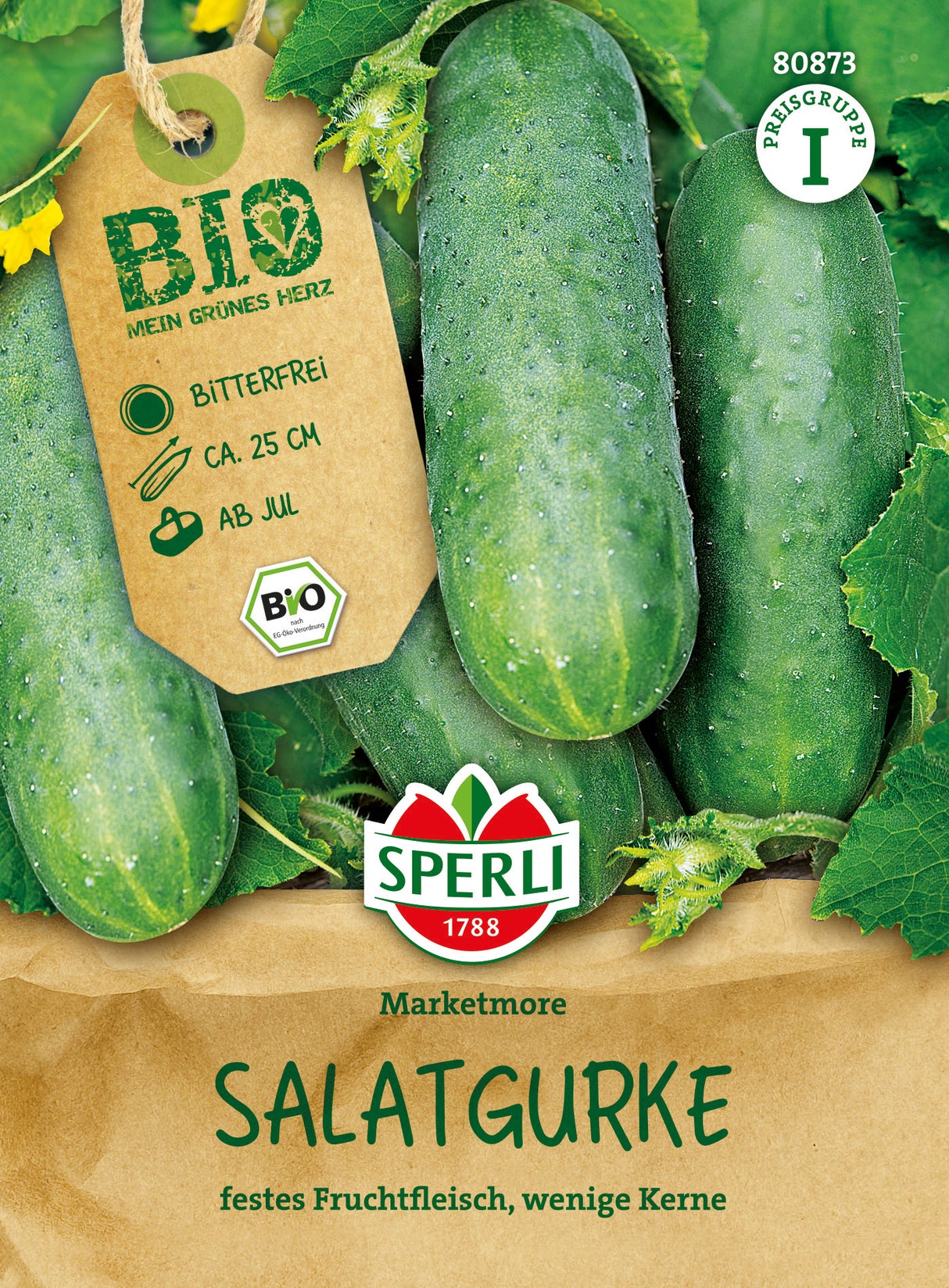 SPERLI BIO Salatgurke Marketmore
