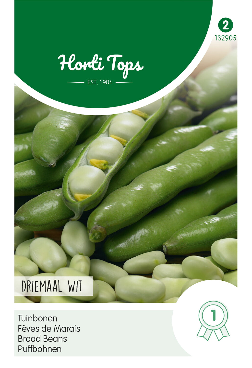 Horti Tops Puffbohne Dreifach Weiße