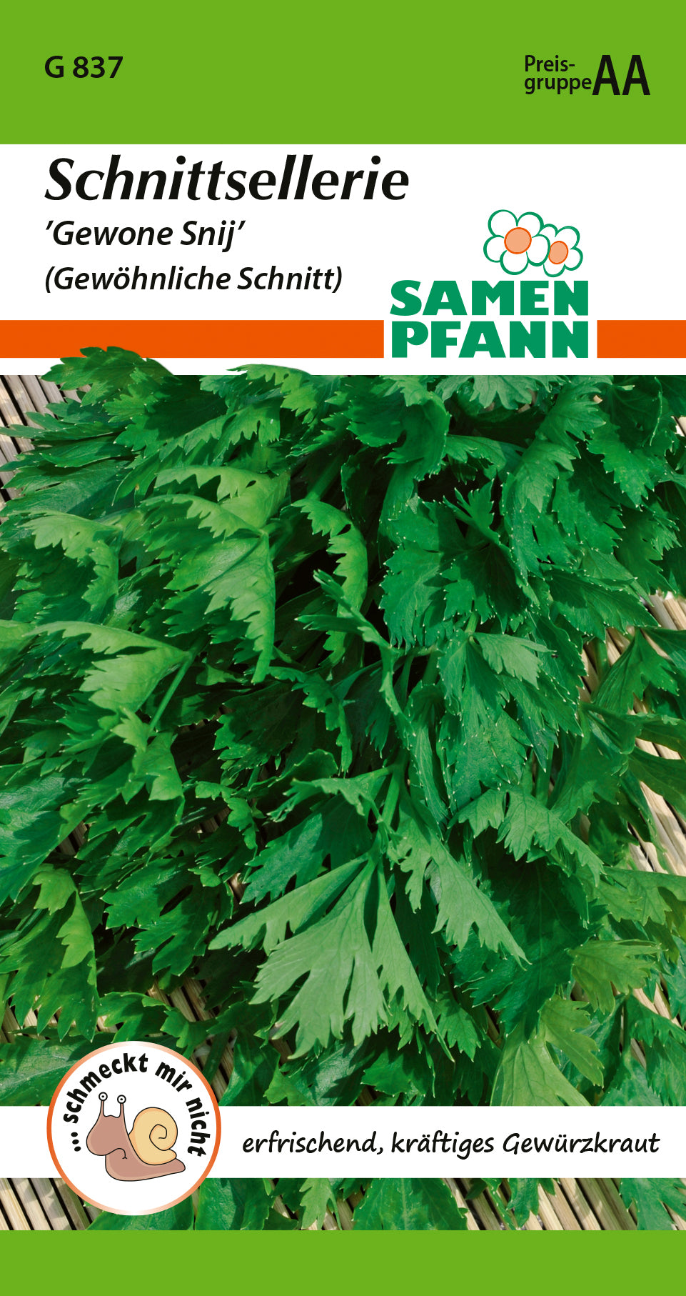 Samen Pfann Schnittsellerie Gewone Snij (Gewöhnliche Schnitt)