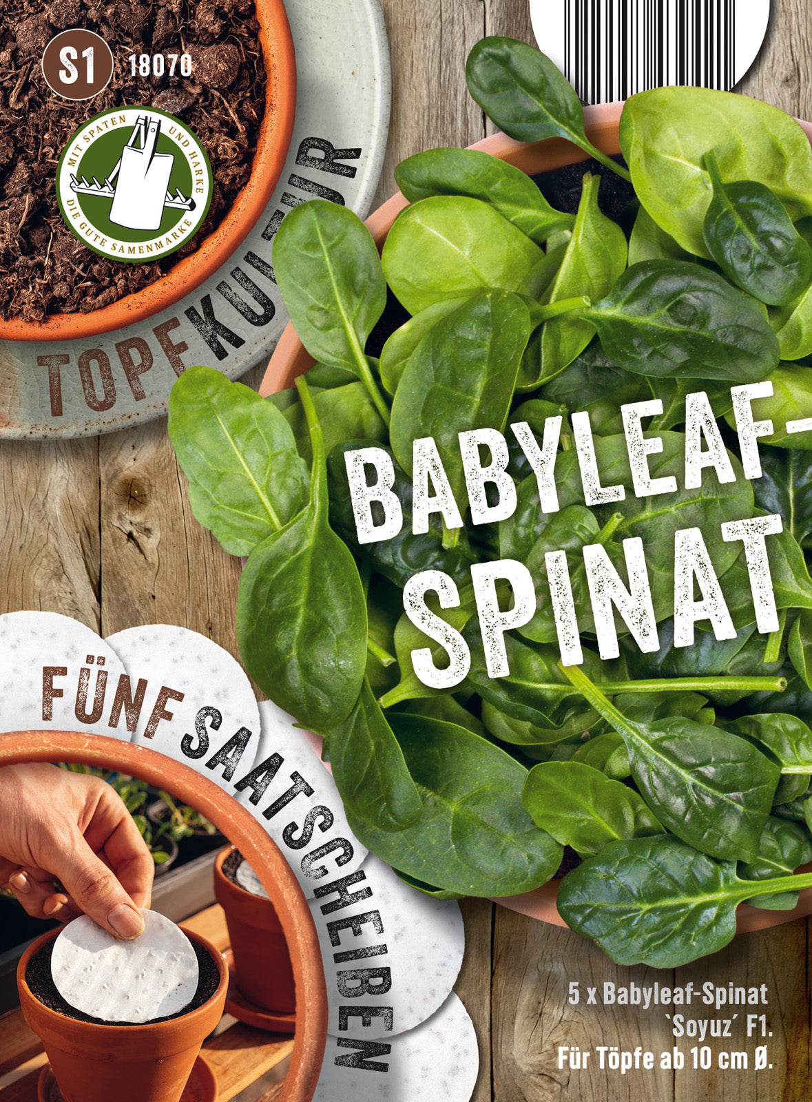 N.L. Chrestensen Babyleaf Spinat Soyuz F1 Saatscheibe