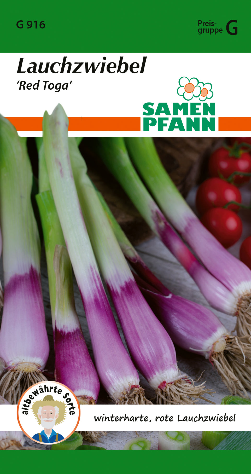 Samen Pfann Lauchzwiebel Red Toga