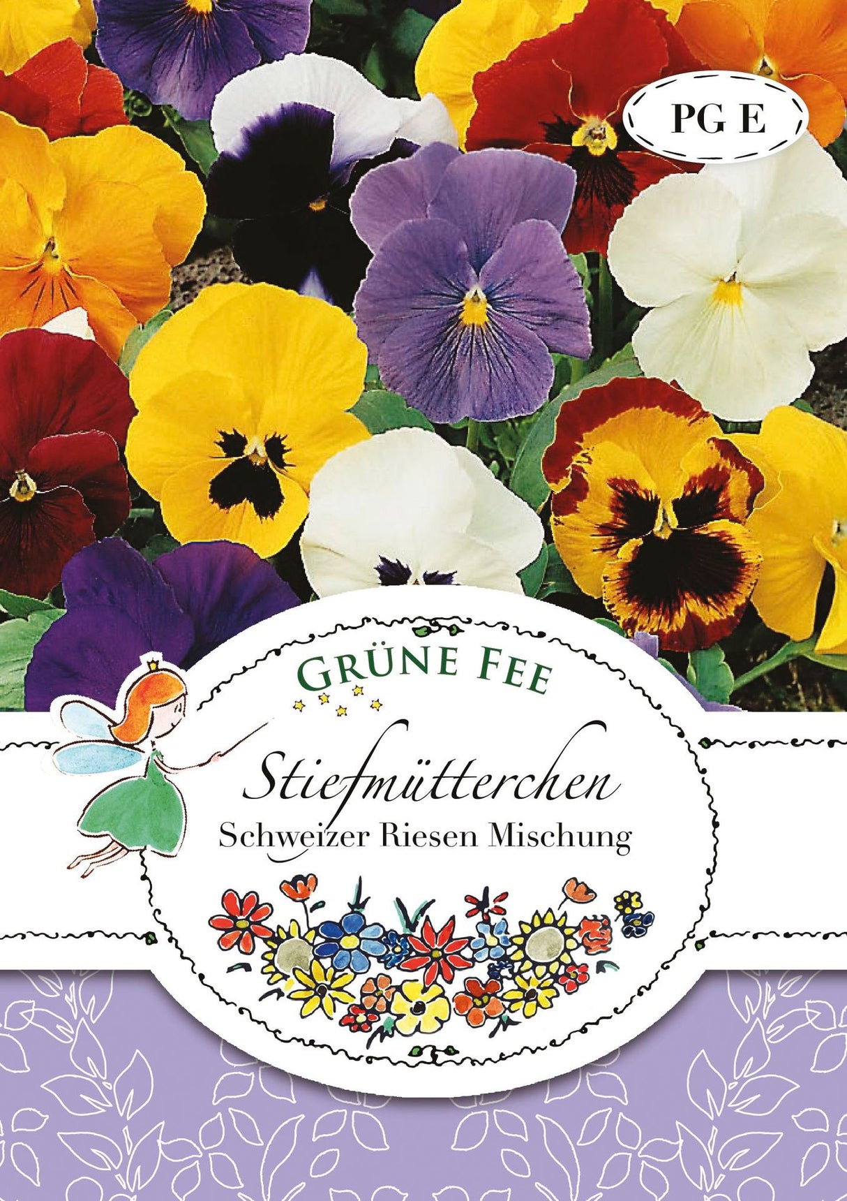 Grüne Fee Stiefmütterchen Schweizer Riesen Mischung