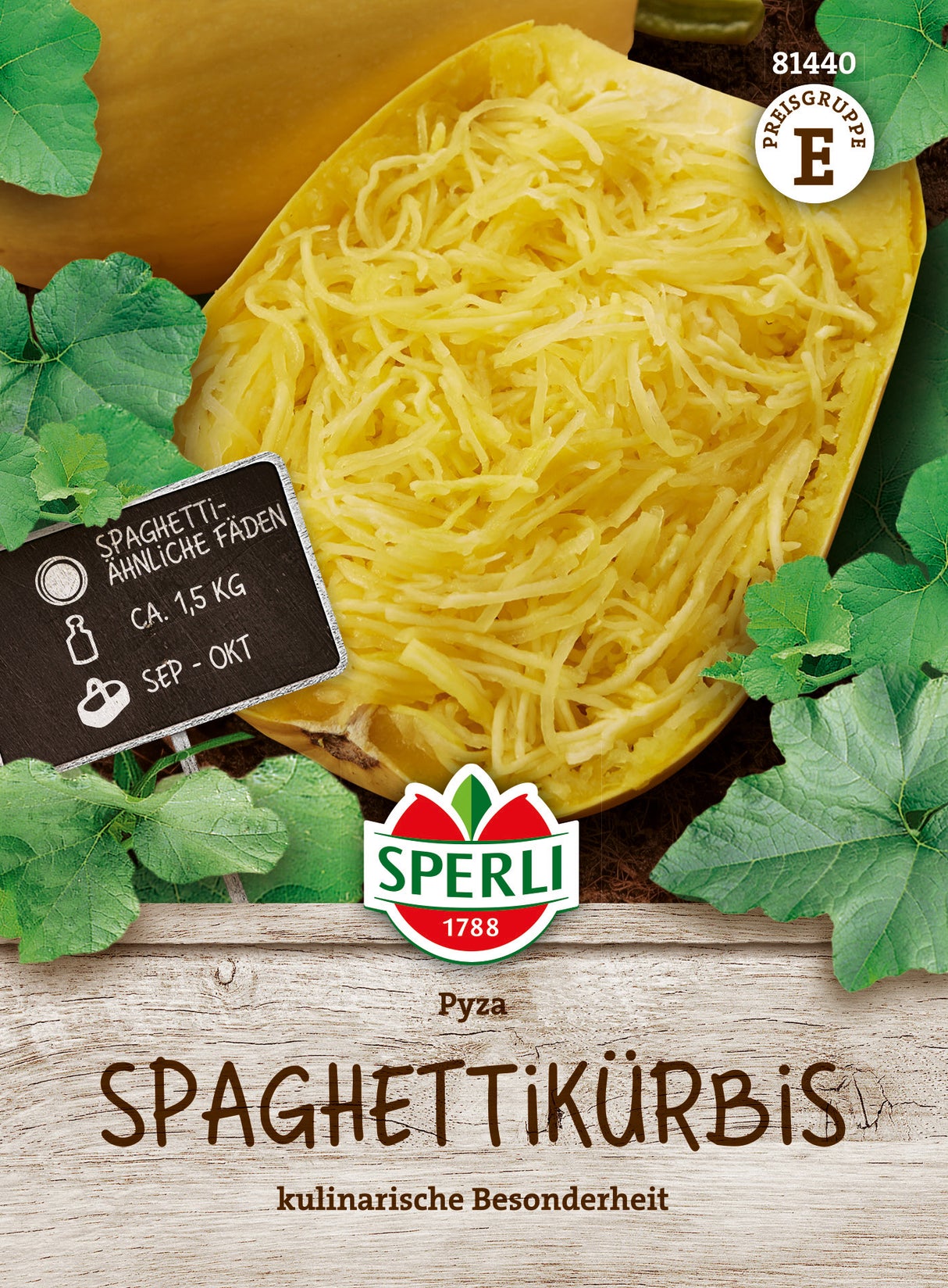 SPERLI Spaghettikürbis Pyza