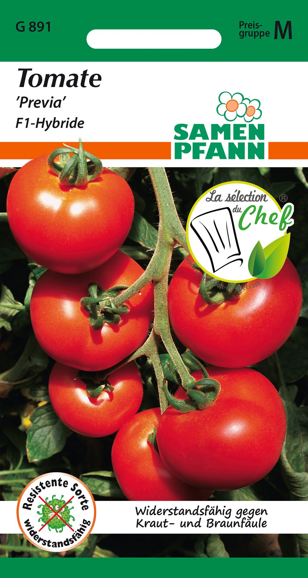 Samen Pfann Tomate Previa