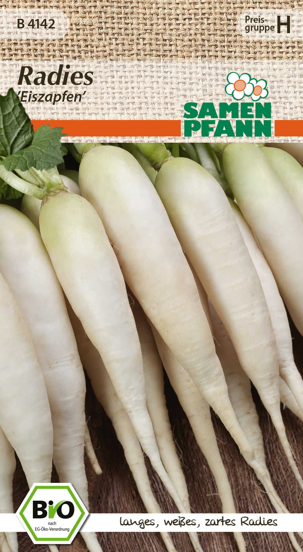 Samen Pfann BIO Radieschen Eiszapfen