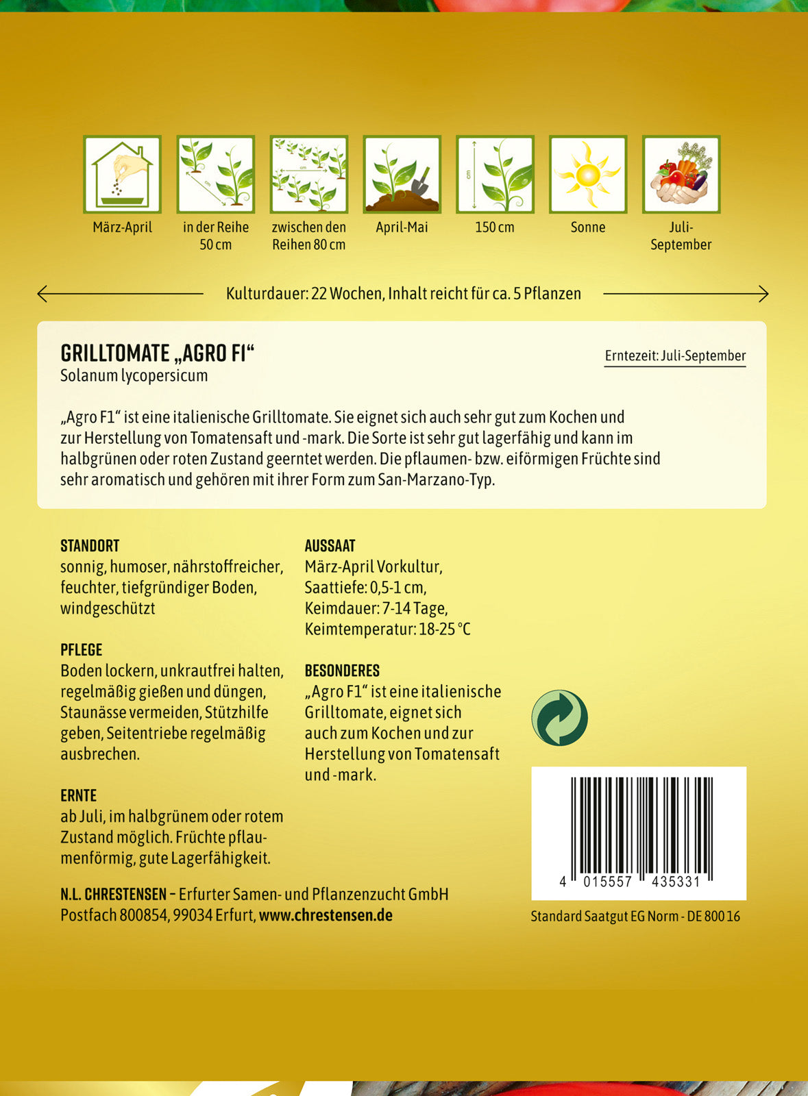 N.L. Chrestensen Grilltomate Agro F1