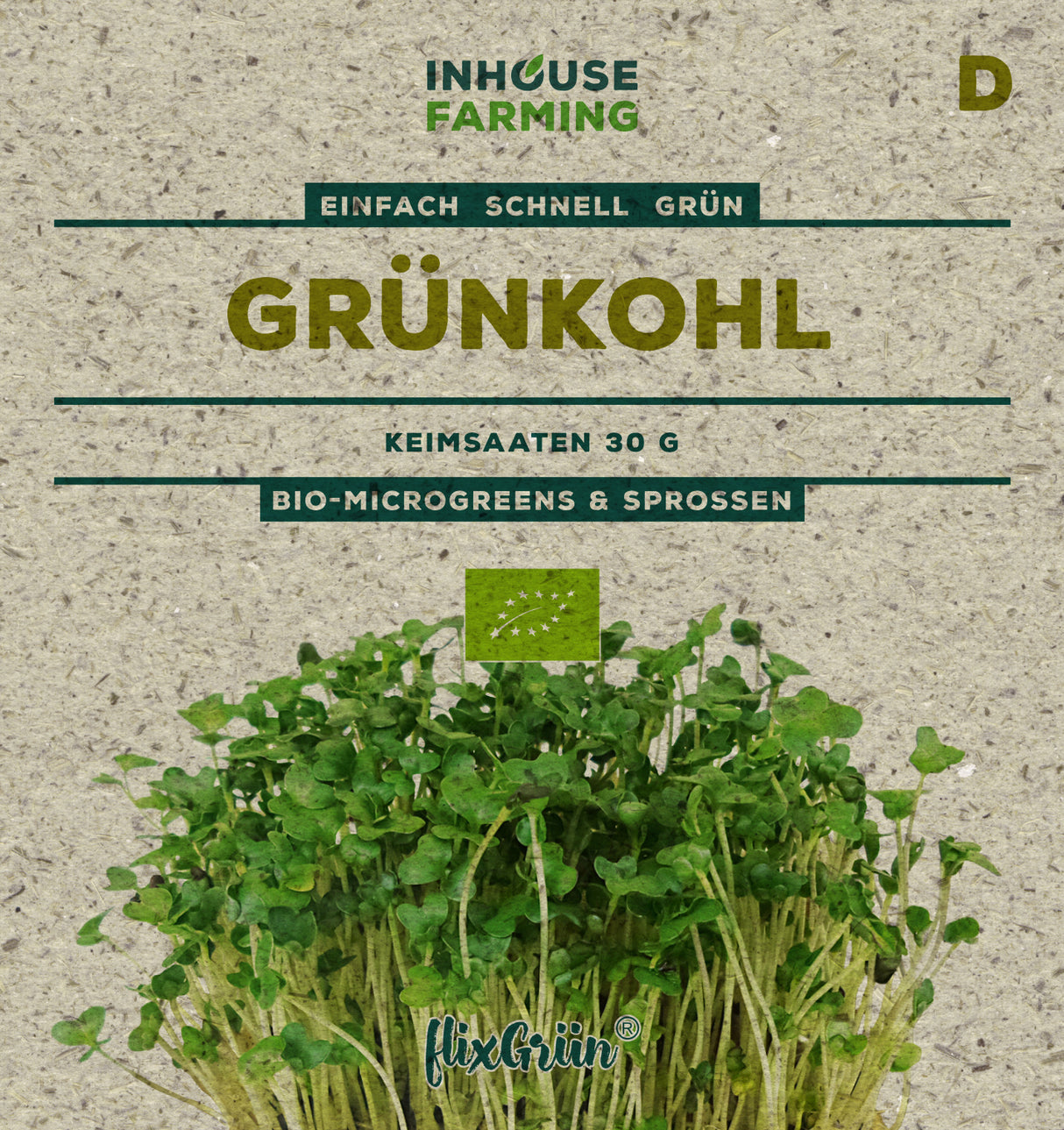 flixGrün BIO Keimsprossen Grünkohl