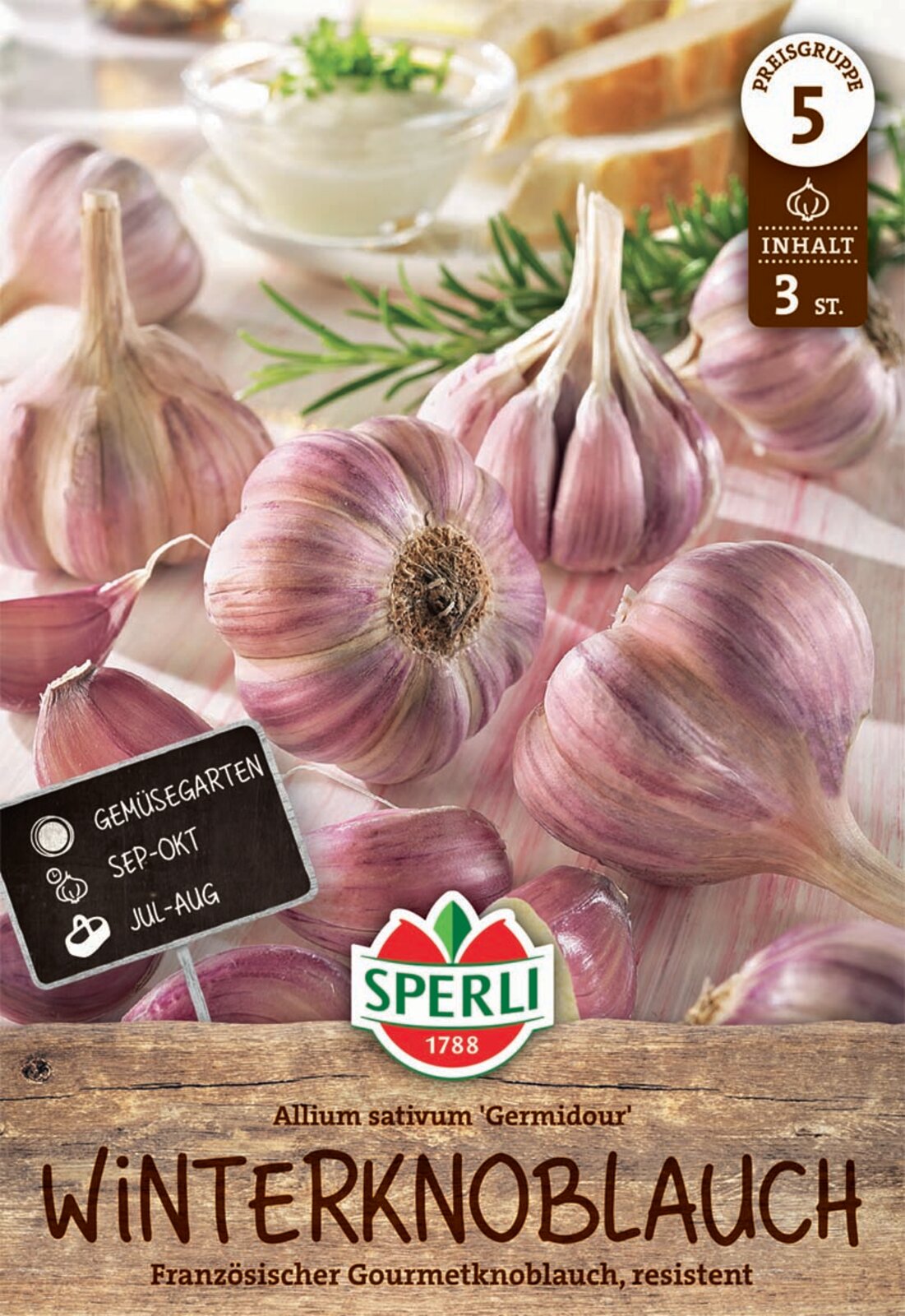 SPERLI Knoblauch Germidour 3 Stück