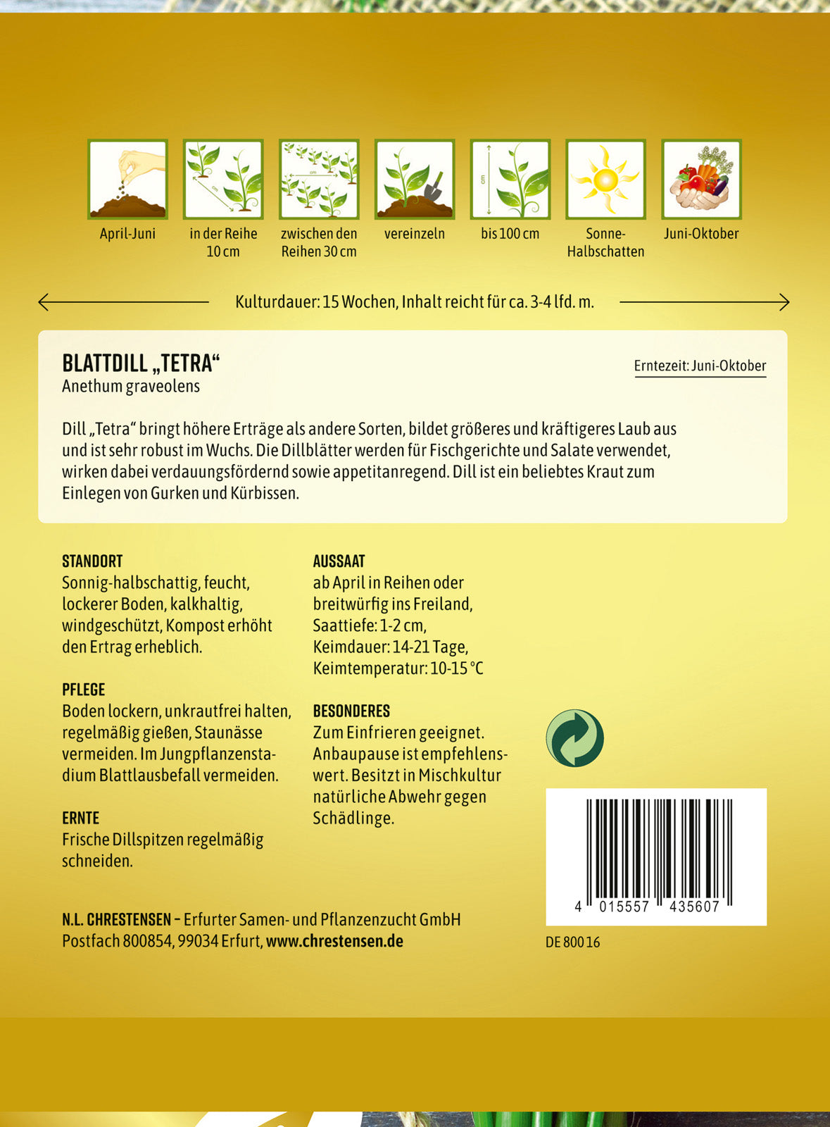 N.L. Chrestensen Blattdill Tetra