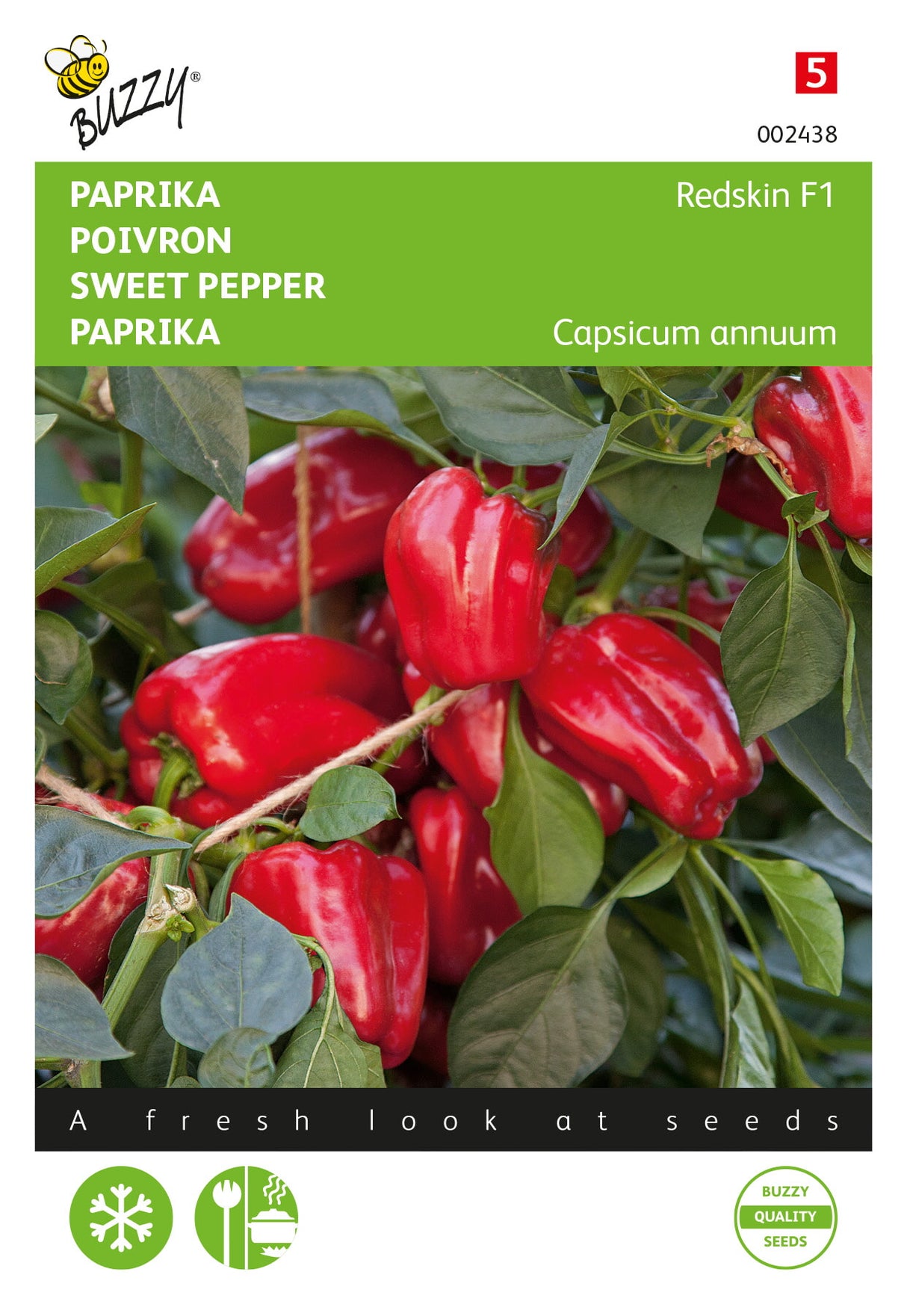 Buzzy Seeds Paprika Redskin F1