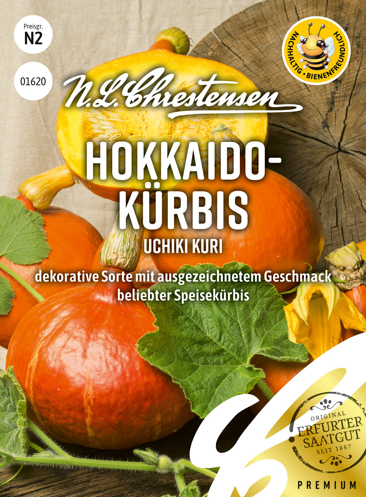 N.L. Chrestensen Hokkaido-Kürbis Uchiki Kuri