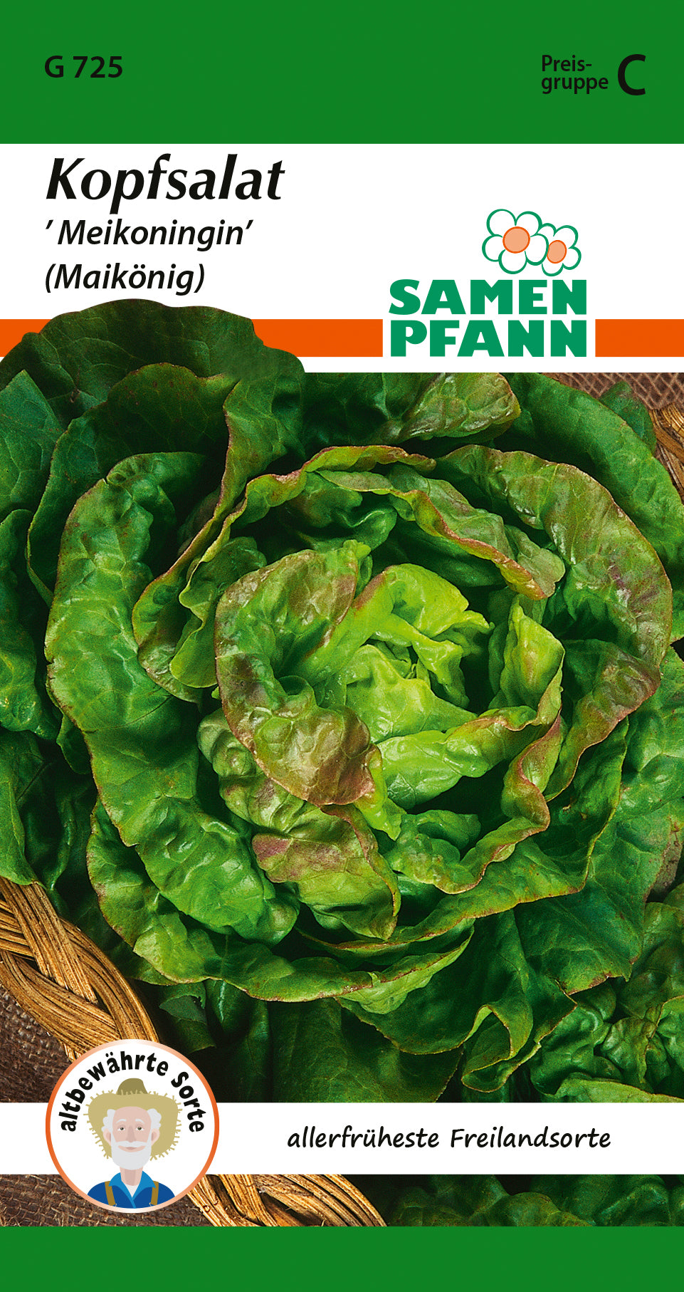 Samen Pfann Kopfsalat Meikoningin (Maikönig)