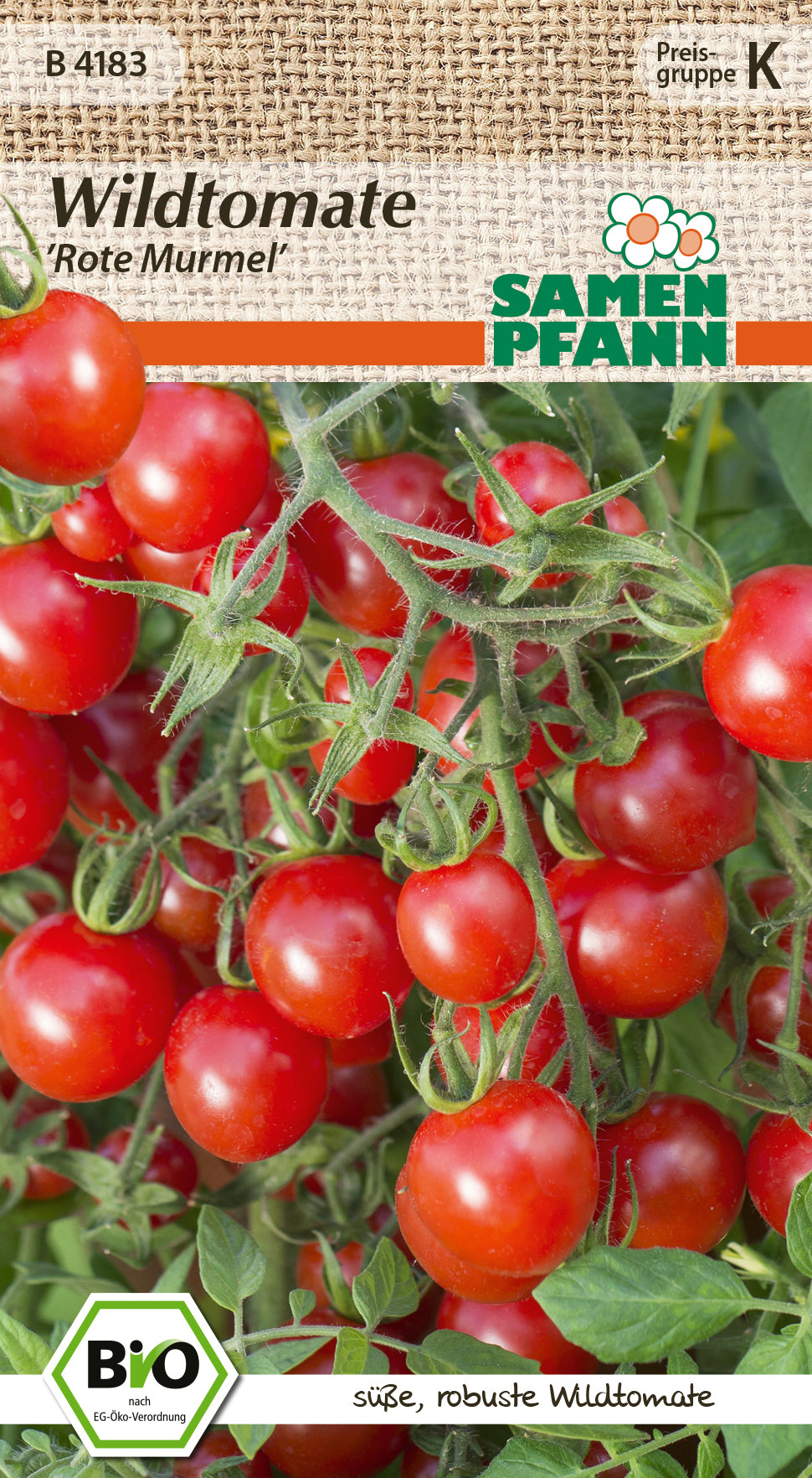 Samen Pfann BIO Wildtomate Rote Murmel