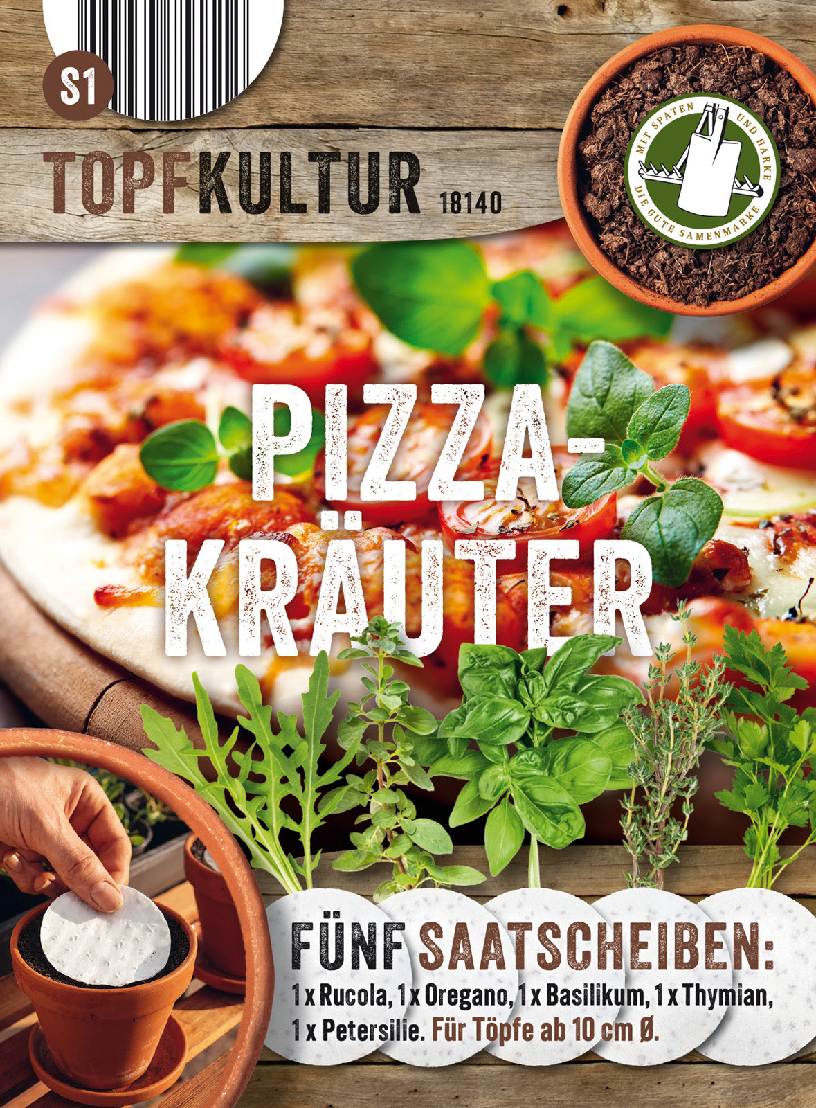 N.L. Chrestensen Pizza Kräuter Saatscheibe