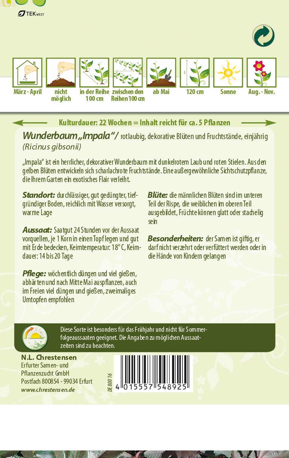 N.L. Chrestensen Wunderbaum Impala