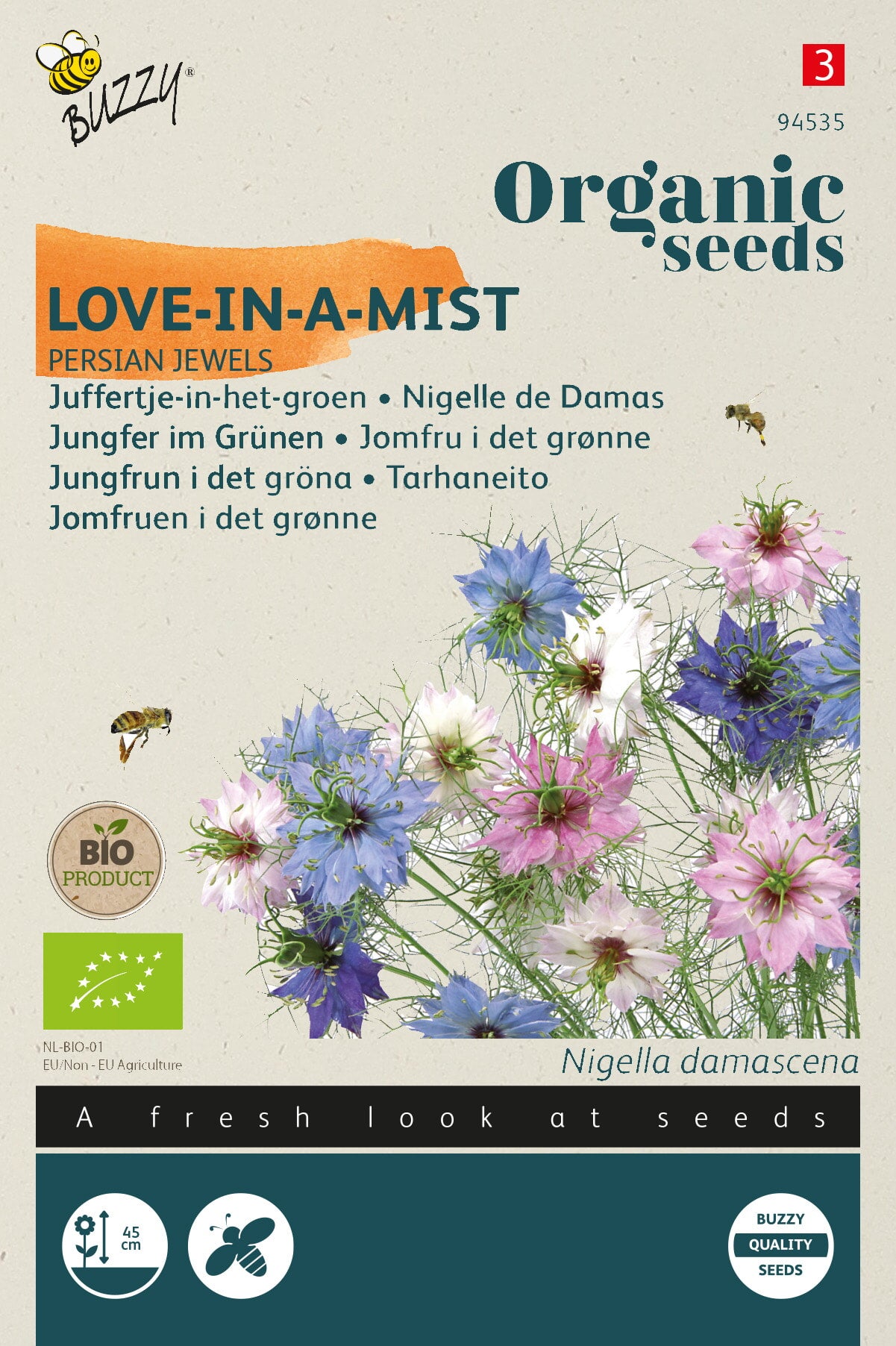 Buzzy Organic Seeds BIO Jungfer im Grünen Persian Jewel