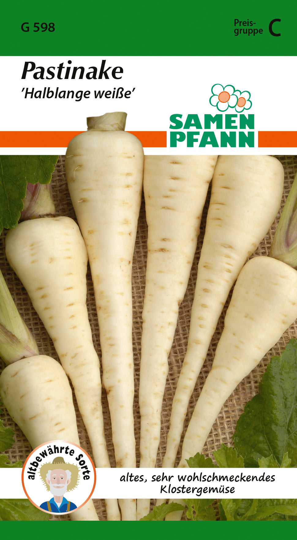 Samen Pfann Pastinake Halblange Weiße