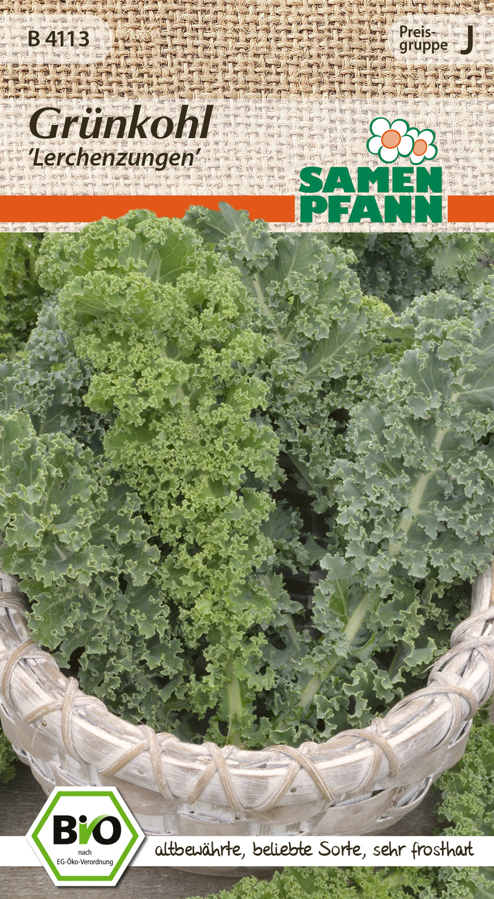 Samen Pfann BIO Grünkohl Lerchenzungen
