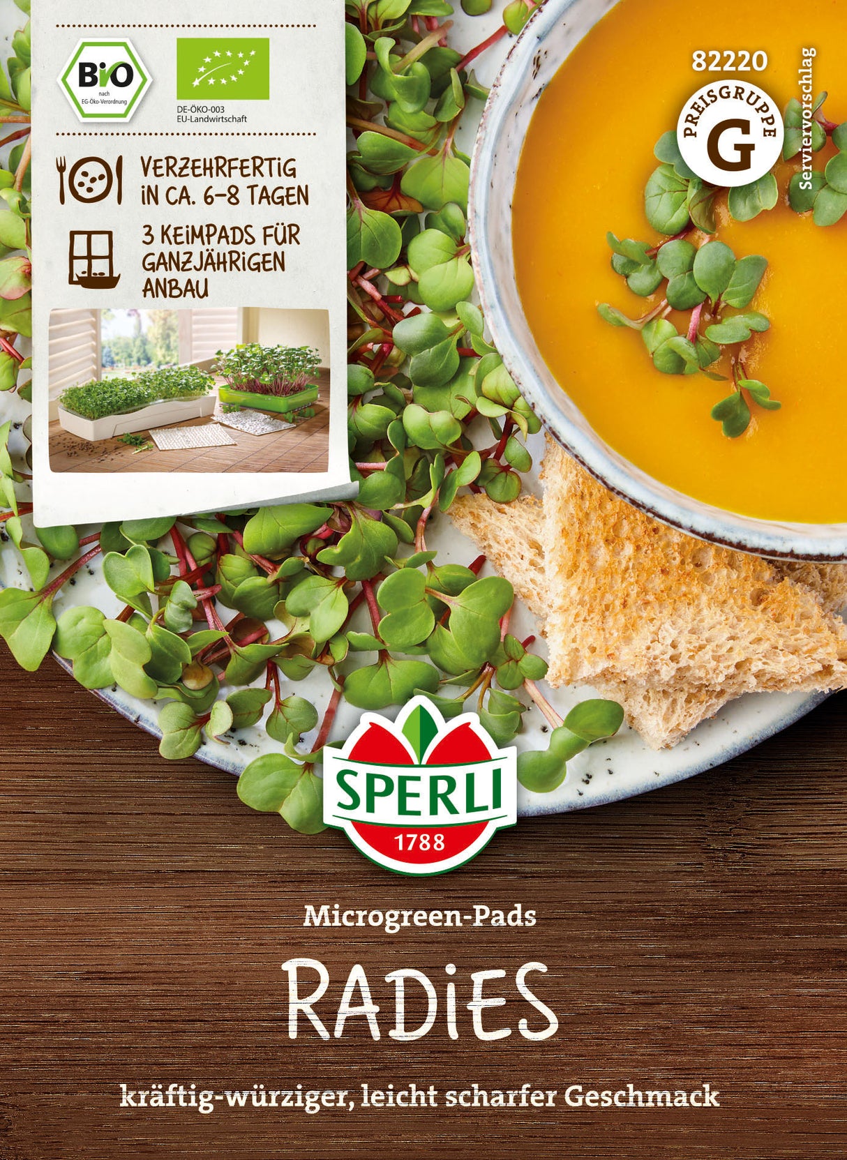SPERLI BIO Microgreens Radies Nachfüllpad