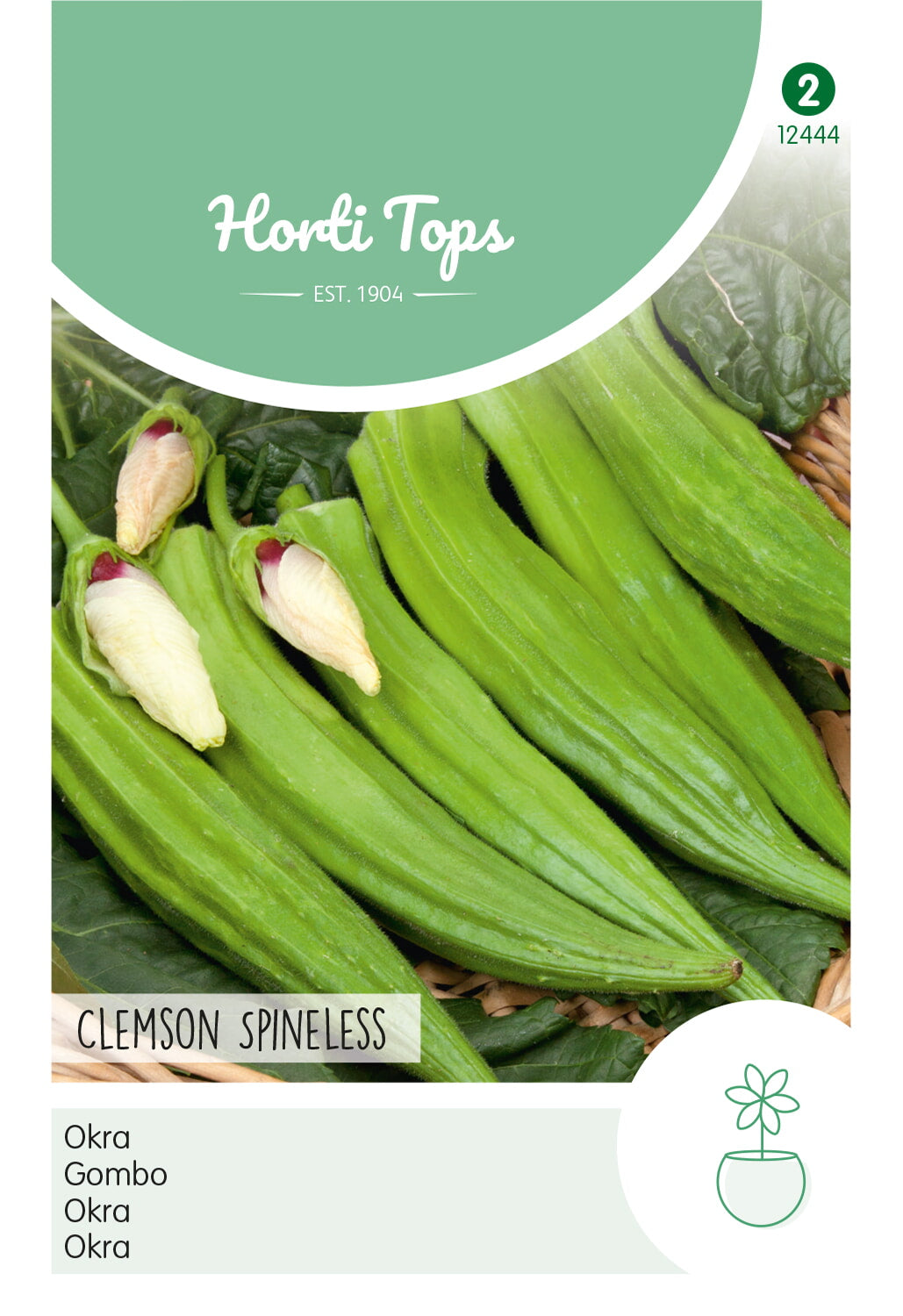 Horti Tops Okra Clemson Spineless