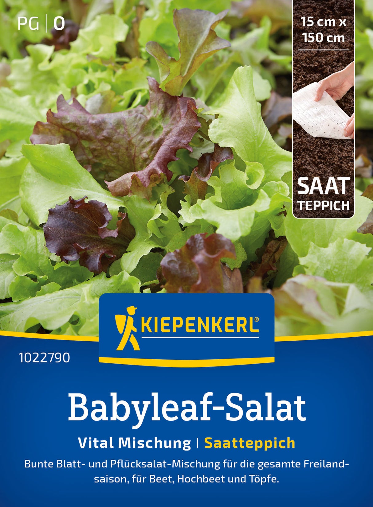 Kiepenkerl Pflück- & Schnittsalat Vital Mischung Saatteppich