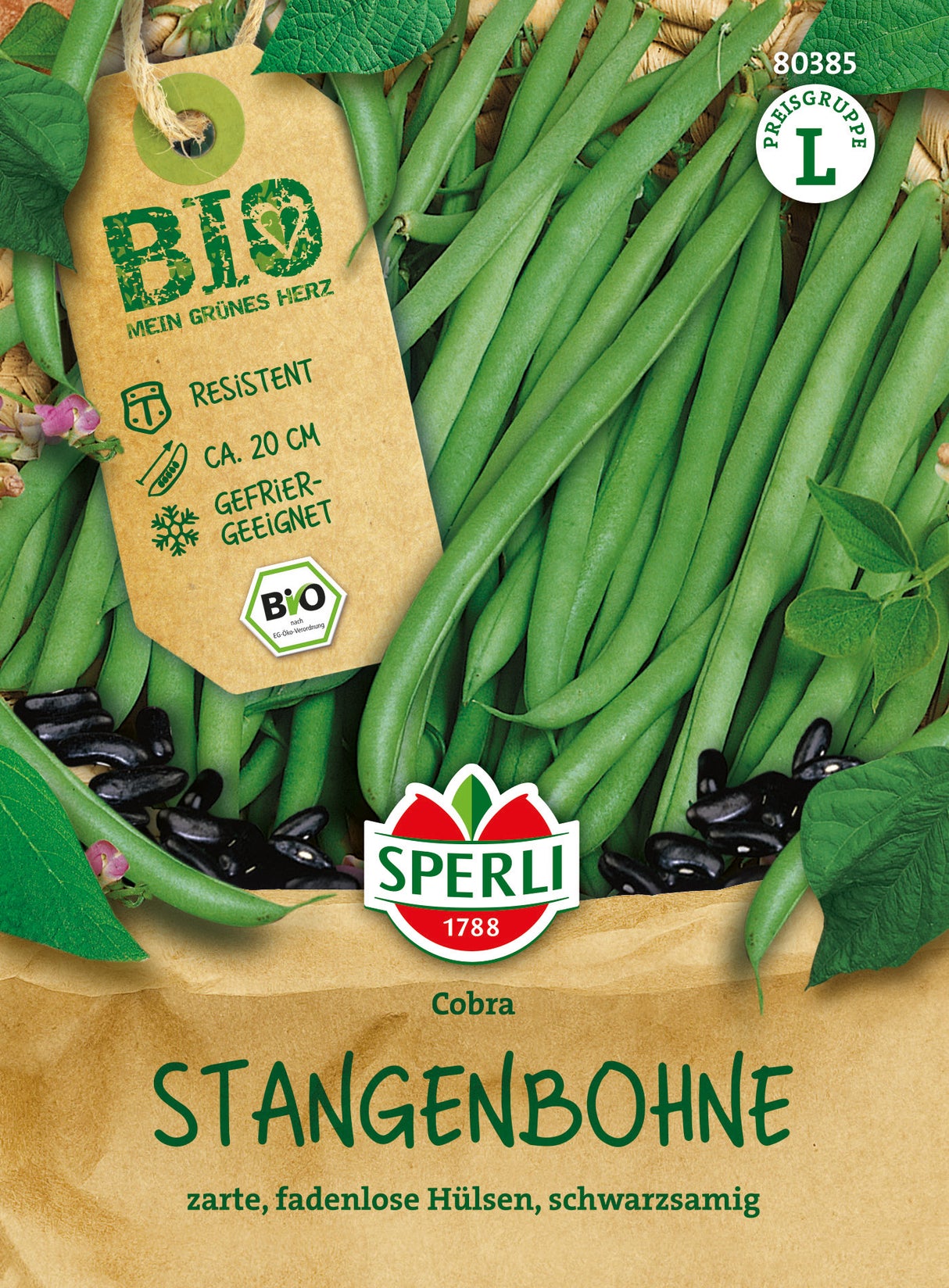 SPERLI BIO Stangenbohne Cobra