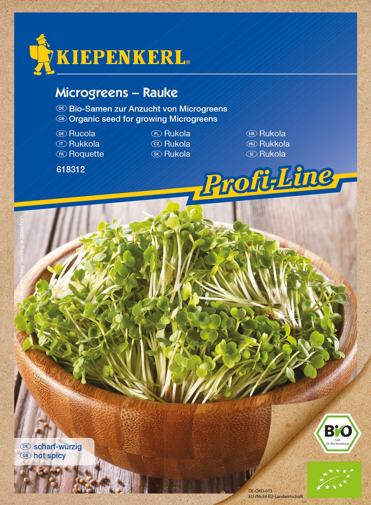 Kiepenkerl BIO Keimsprossen Microgreens Rucola