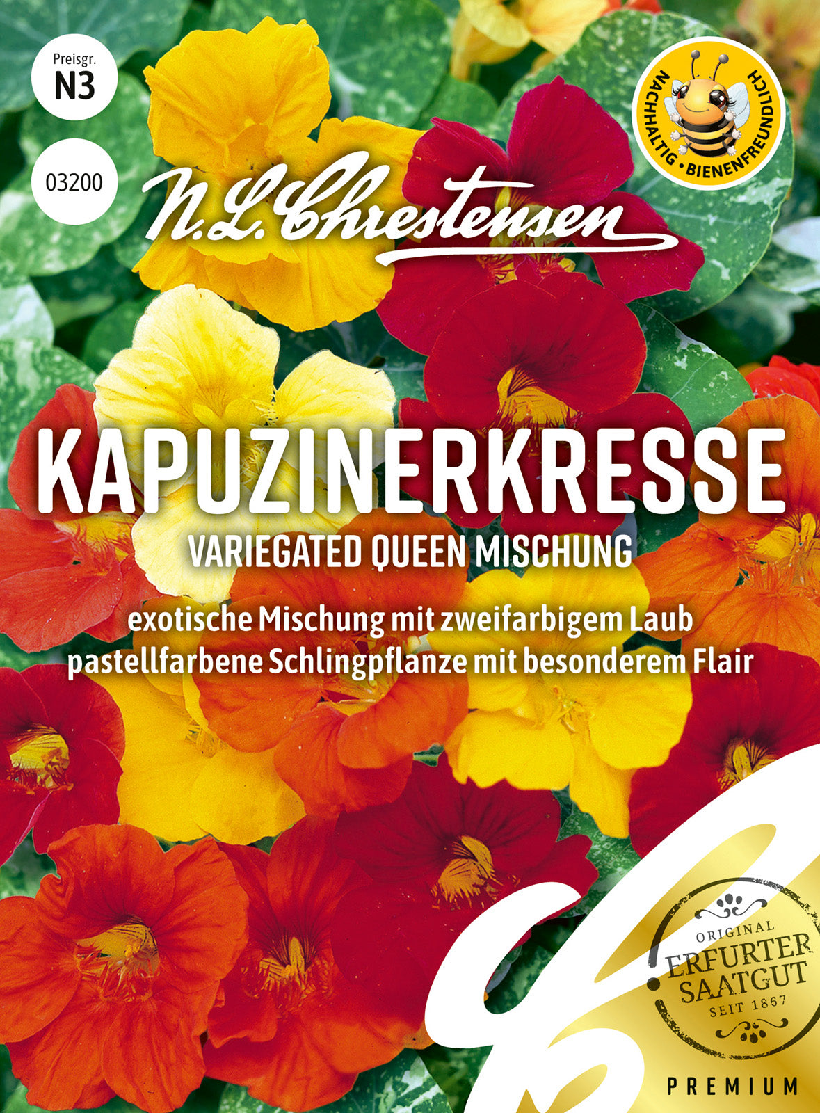 N.L. Chrestensen Kapuzinerkresse Variegated Queen Mischung