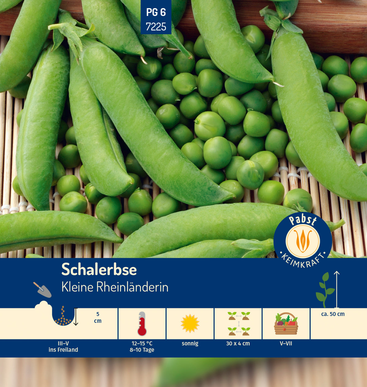 Pabst Keimkraft Schalerbsen Kleine Rheinländerin