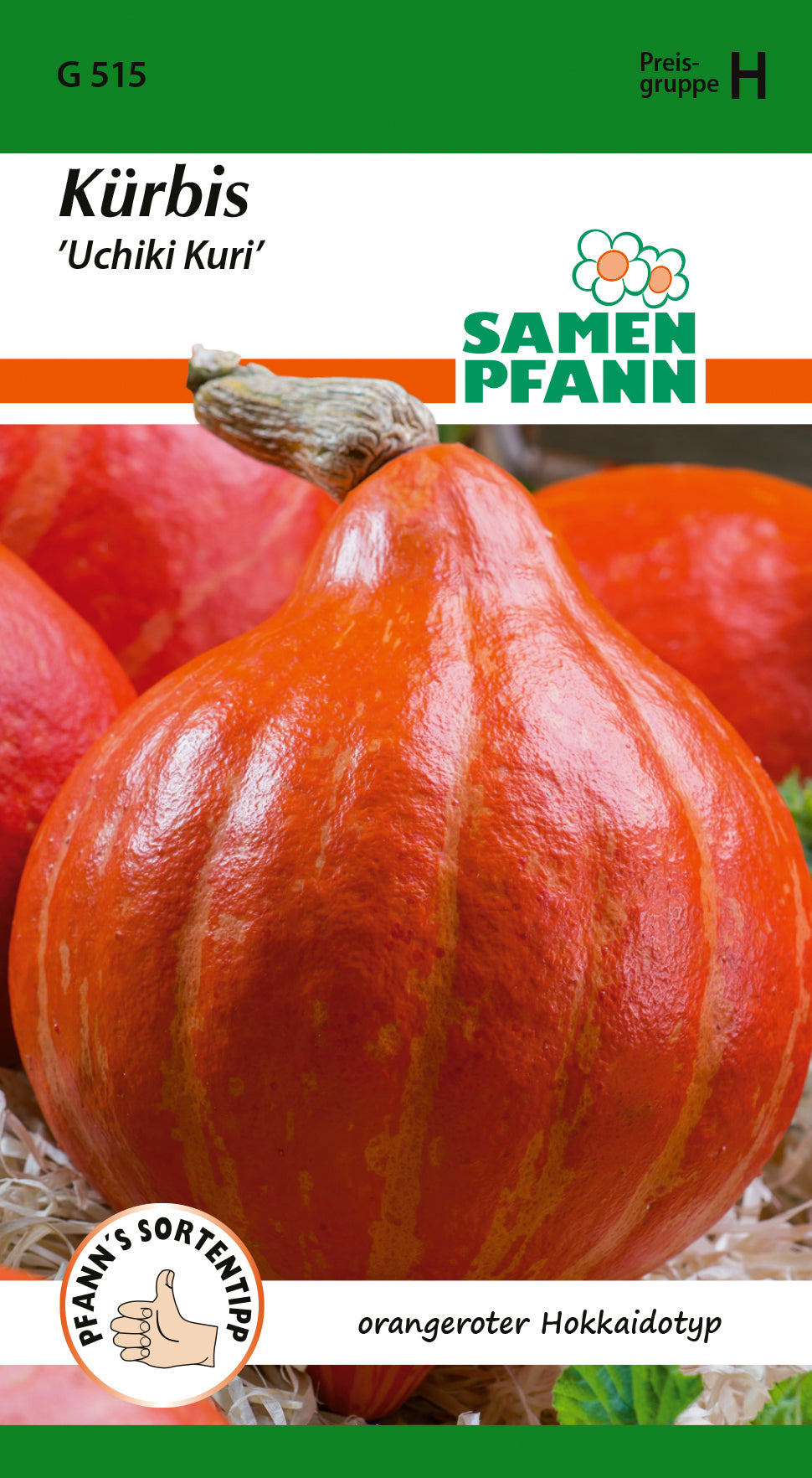 Samen Pfann Kürbis Uchiki Kuri