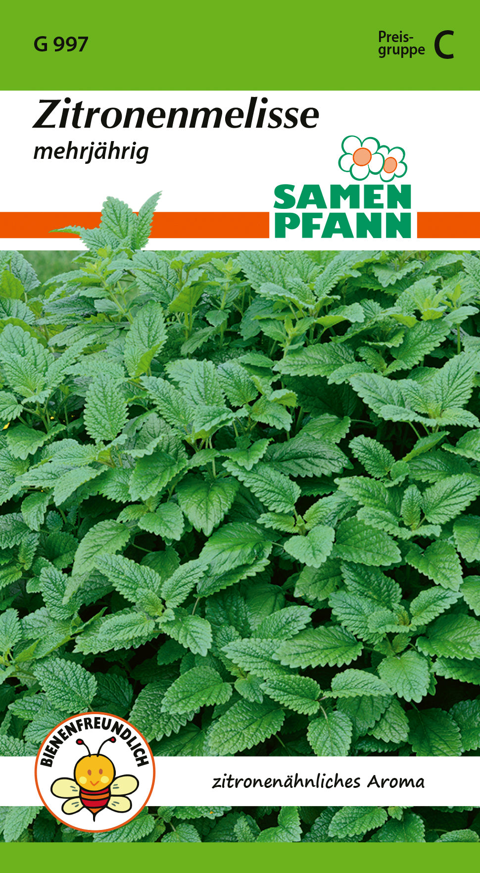 Samen Pfann Zitronenmelisse Mehrjährig