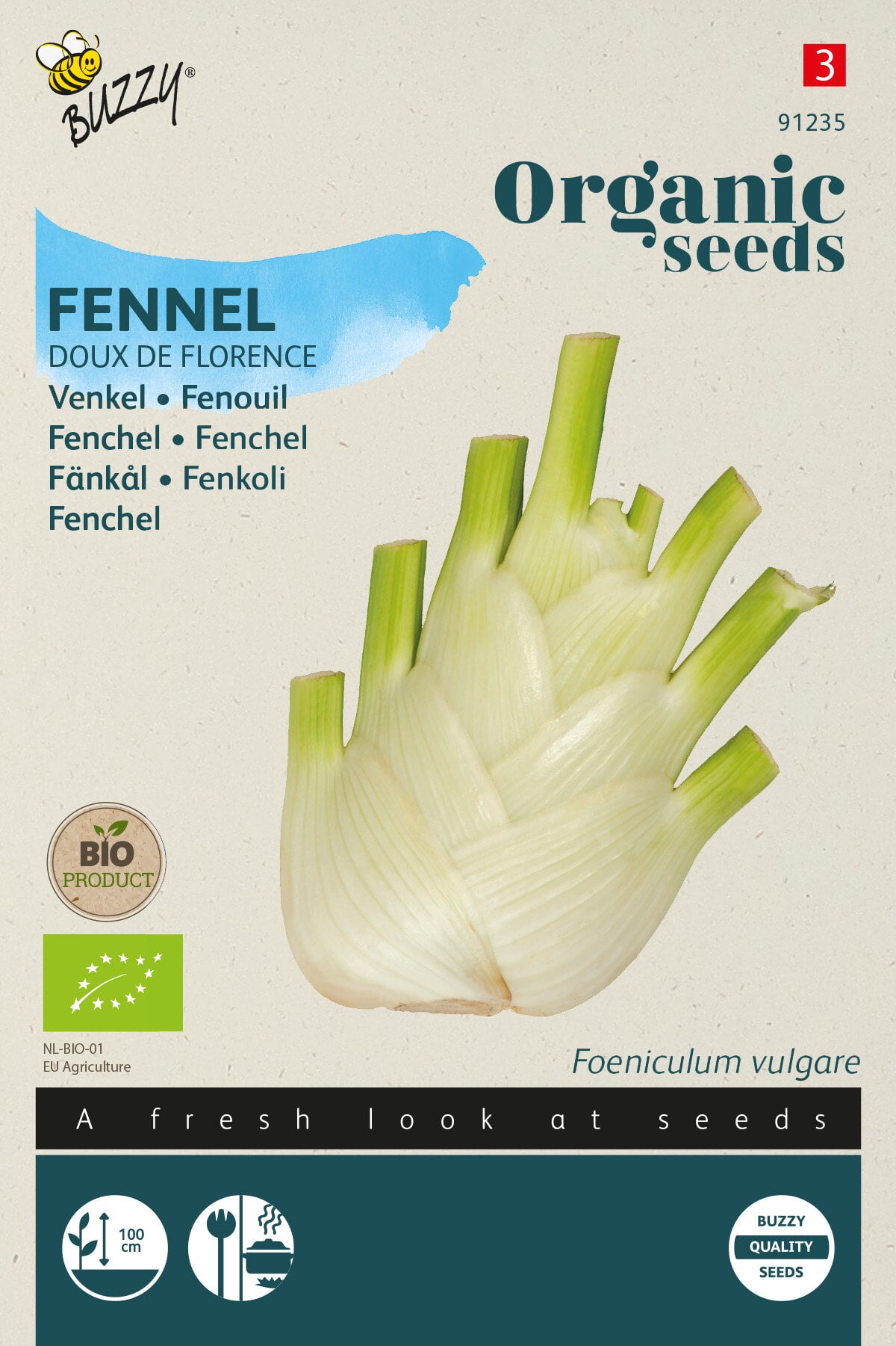 Buzzy Organic Seeds BIO Fenchel Doux de Florence